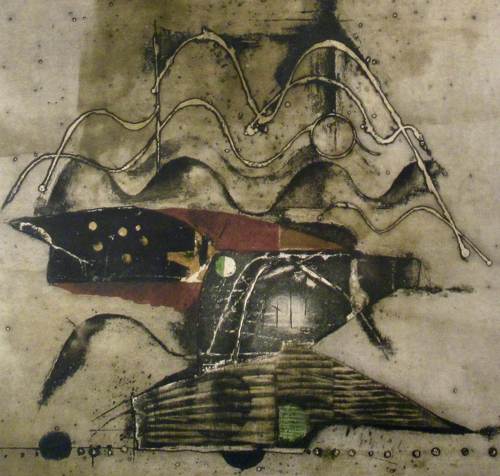Composición abstracta VI - Print Abstracto de Johnny Friedlaender