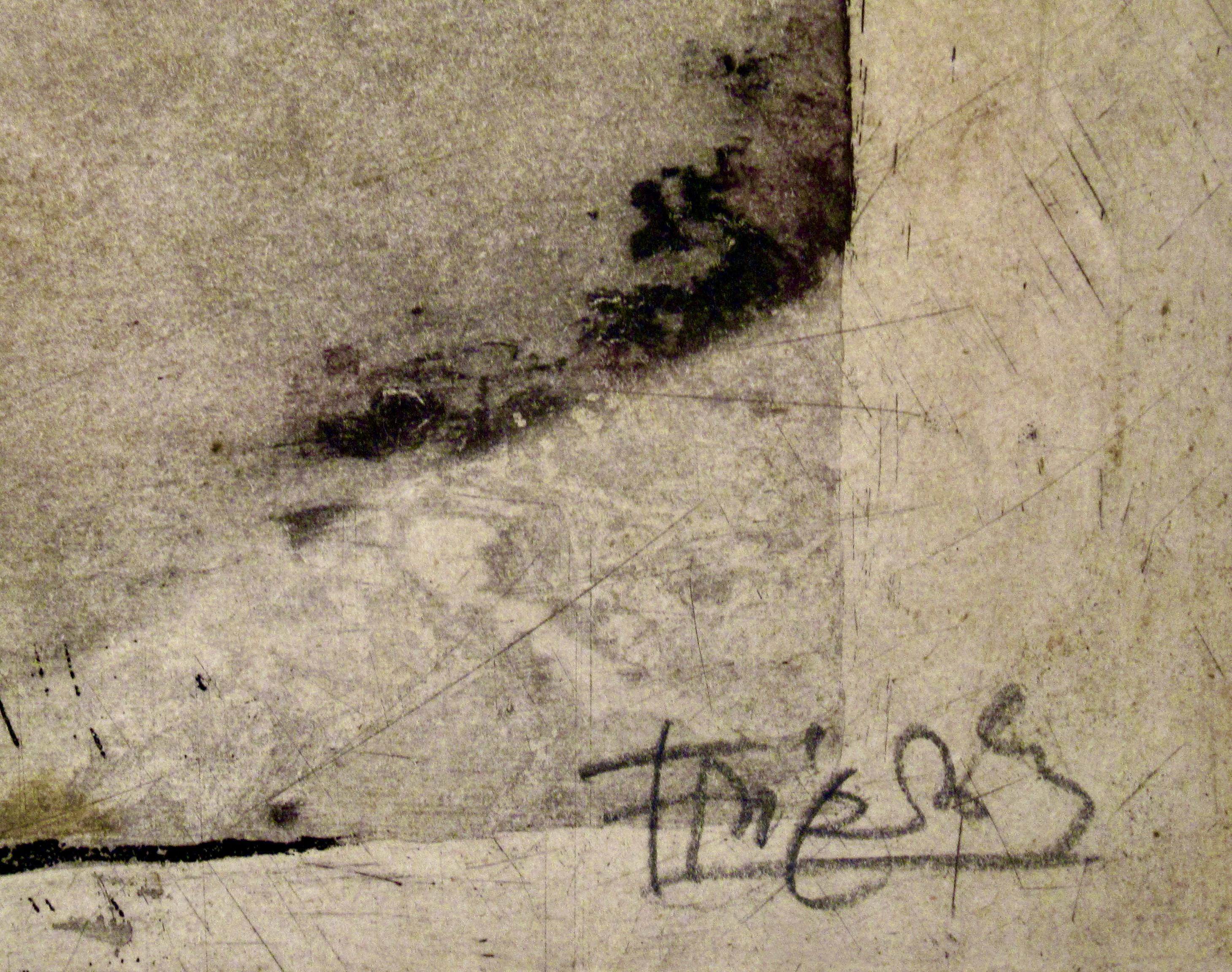Composición abstracta VI - Abstract Print Marrón de Johnny Friedlaender