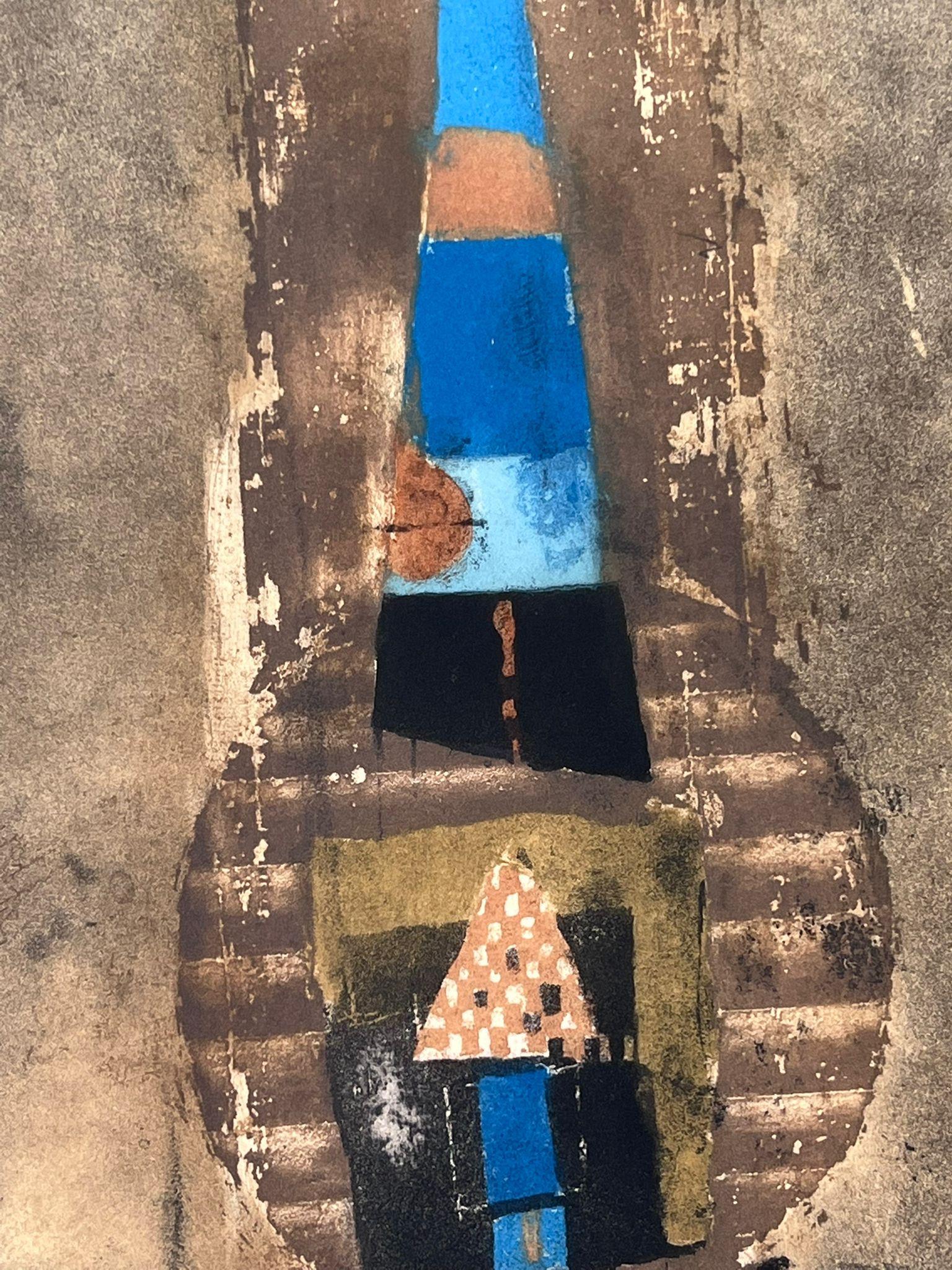 Composition III - Black Abstract Print by Johnny Friedlaender