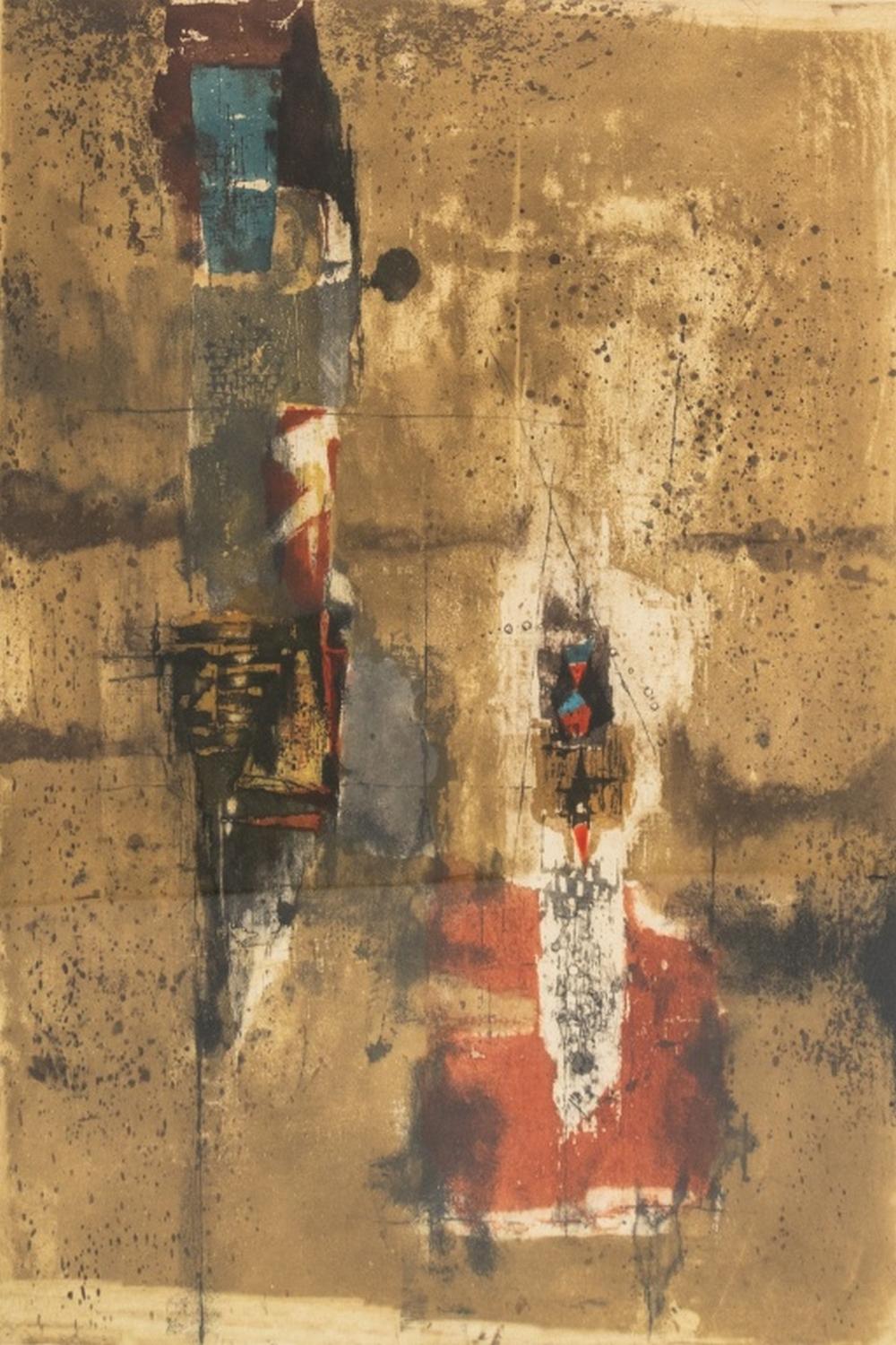 Johnny Friedlaender Abstract Composition Aquatint For Sale 1