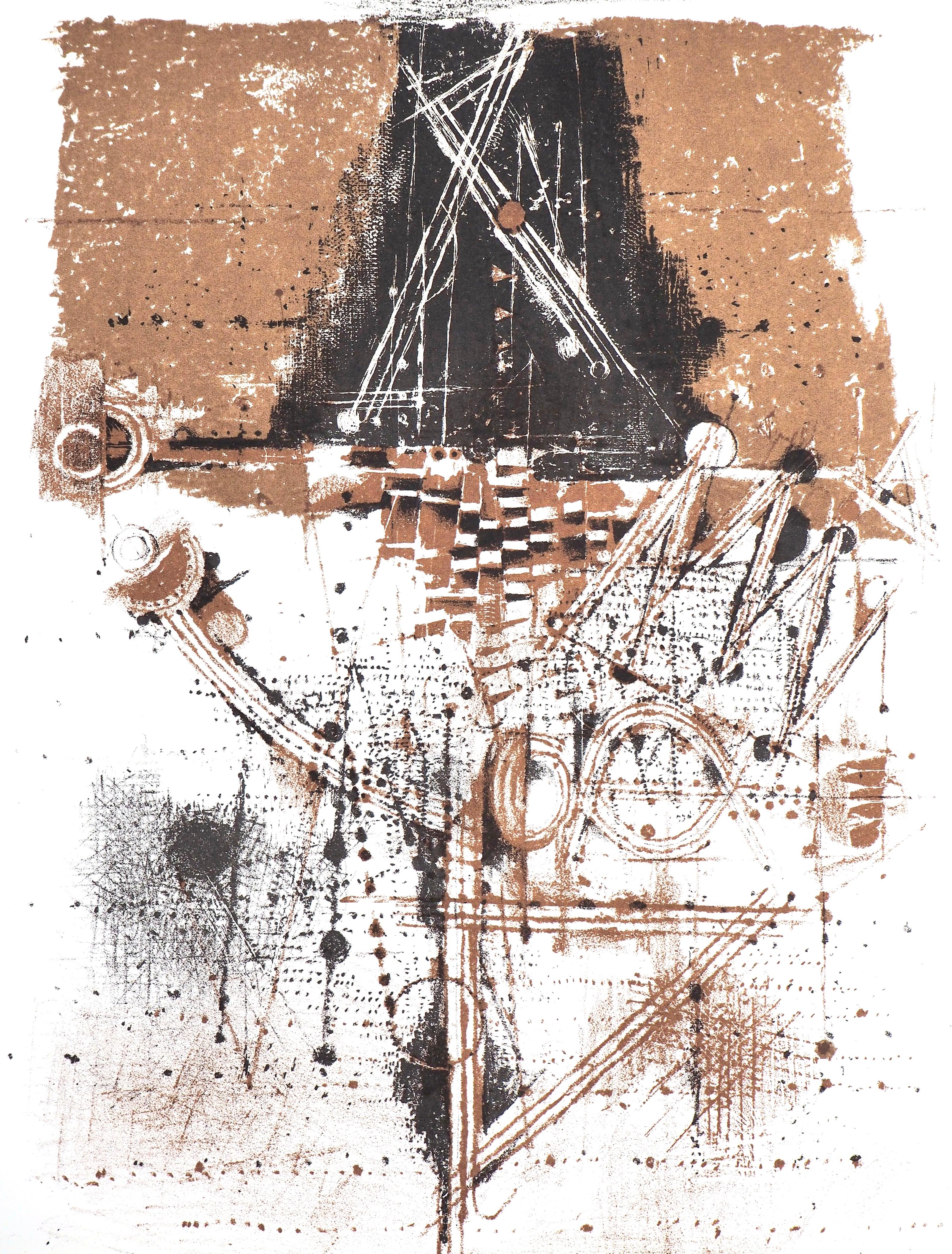 Johnny Friedlaender Landscape Print – Les oiseaux, Société internationale d'art XXe siècle