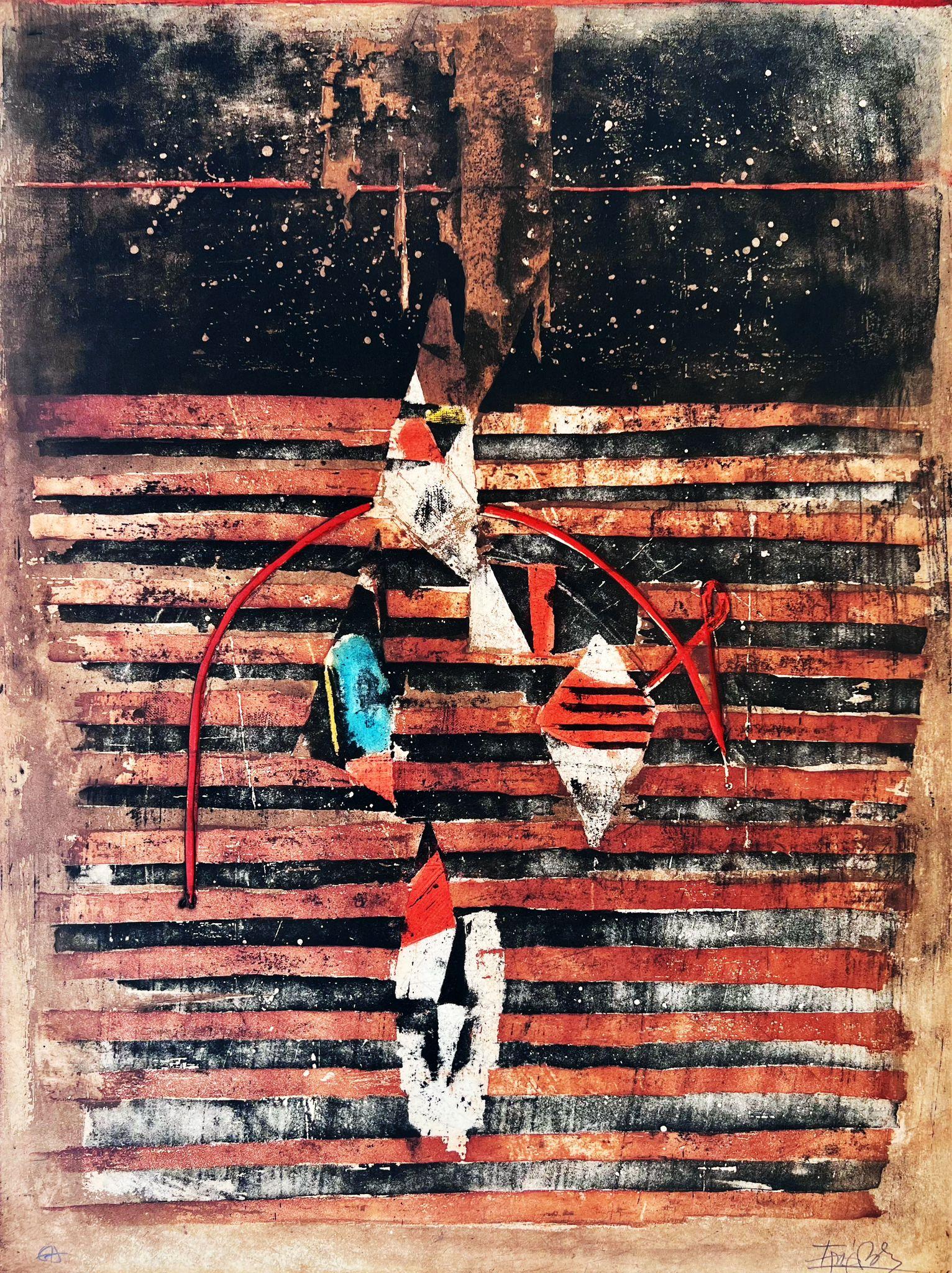 Abstract Print de Johnny Friedlaender - Sin título