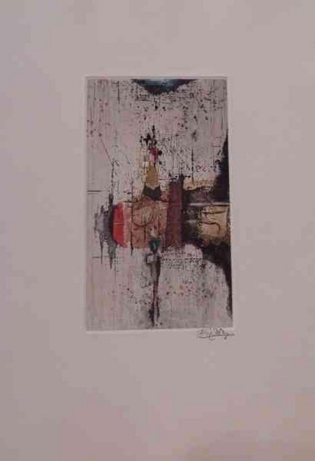 Johnny Friedlaender Abstract Print - No title 