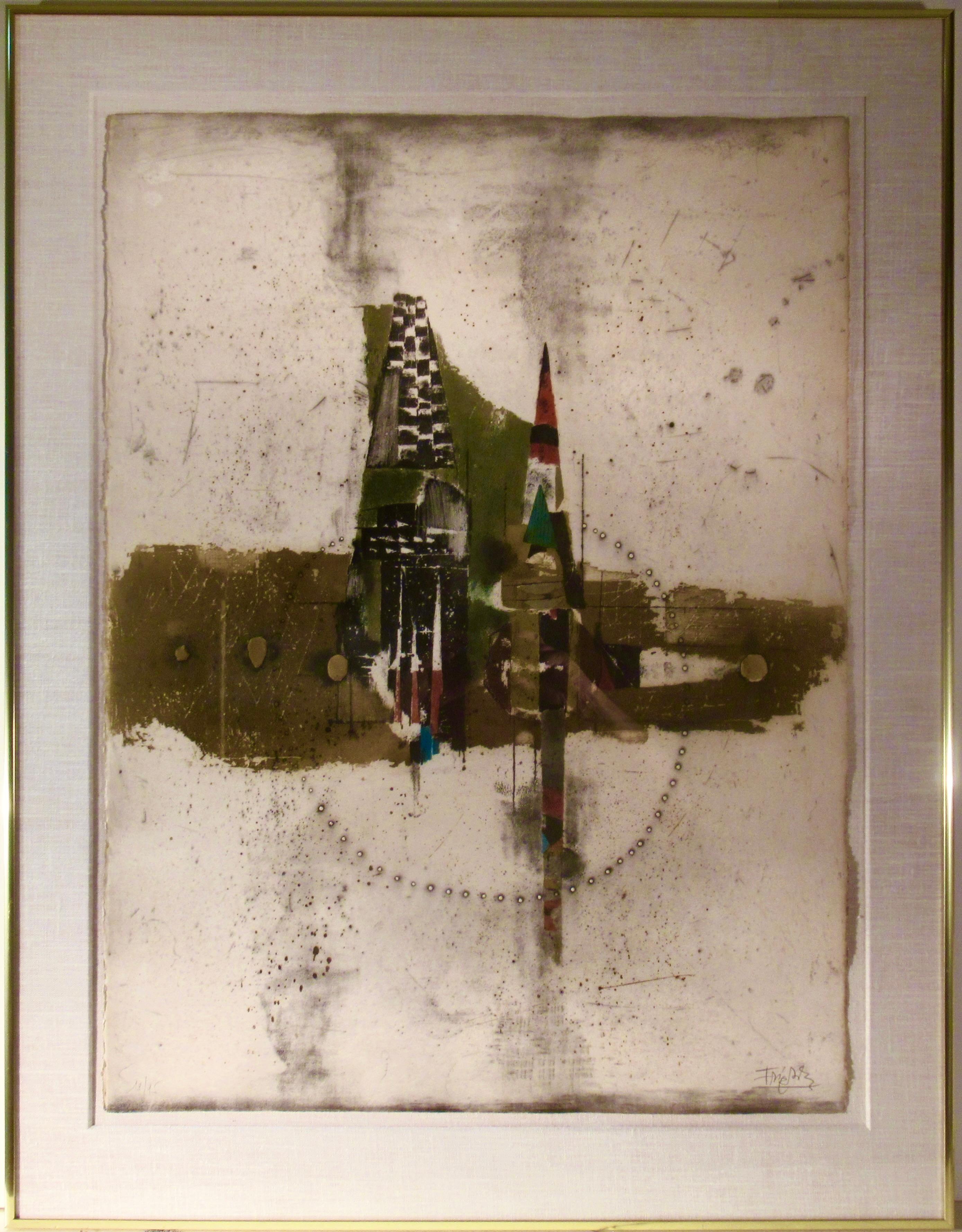 Johnny Friedlaender Abstract Print - Prisme