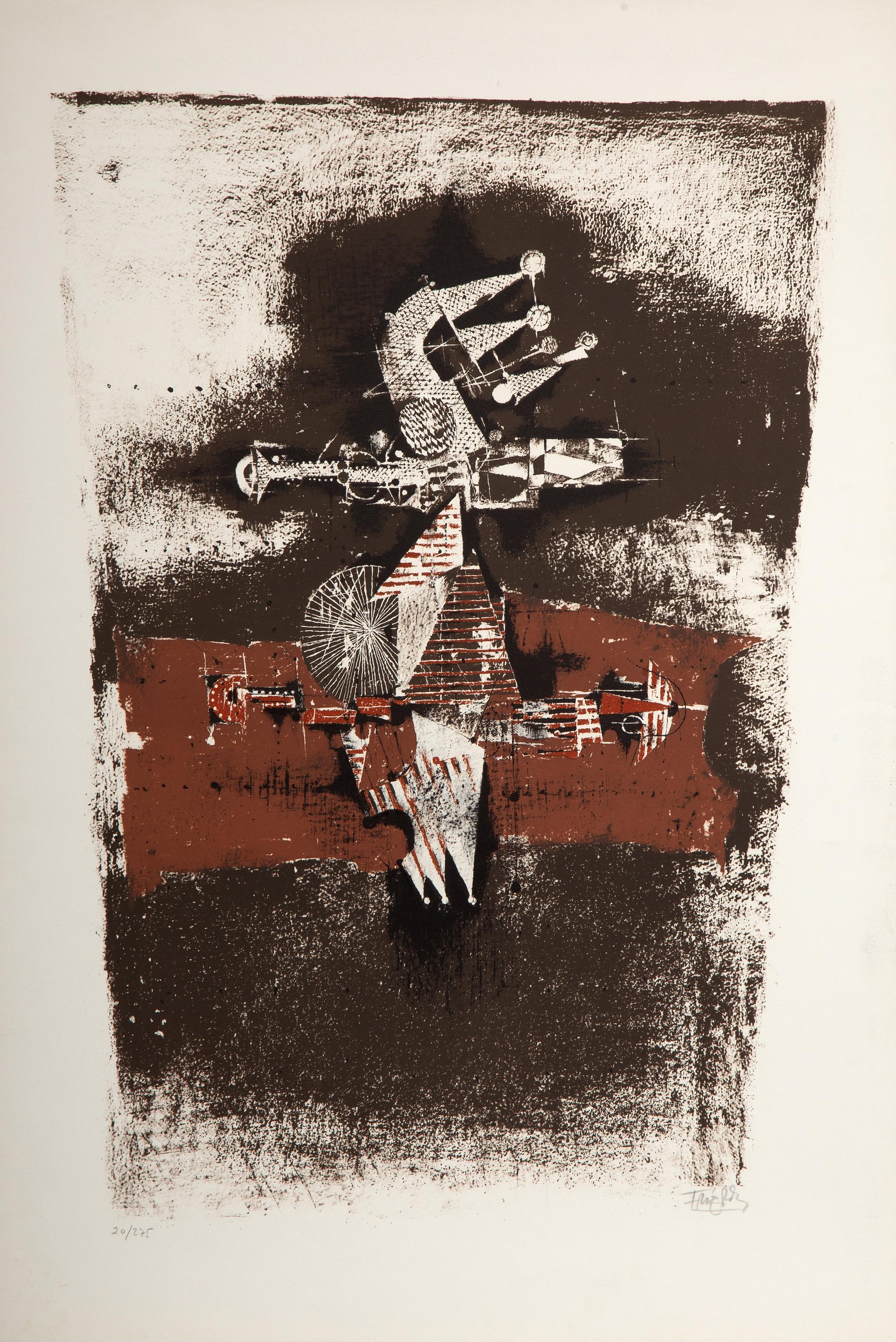 Johnny Friedlaender, Tedesco (1912 - 1992) - San Paolo, Anno: circa 1970, Medium: Litografia su Arches, firmata e numerata a matita, Edizione: 275, Dimensioni immagine: 29 x 18,25 pollici, Dimensioni: 35 x 24 pollici (88,9 x 60,96 cm)