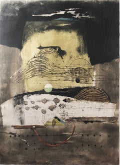 "Sombre" Aguafuerte muy grande con aguatinta