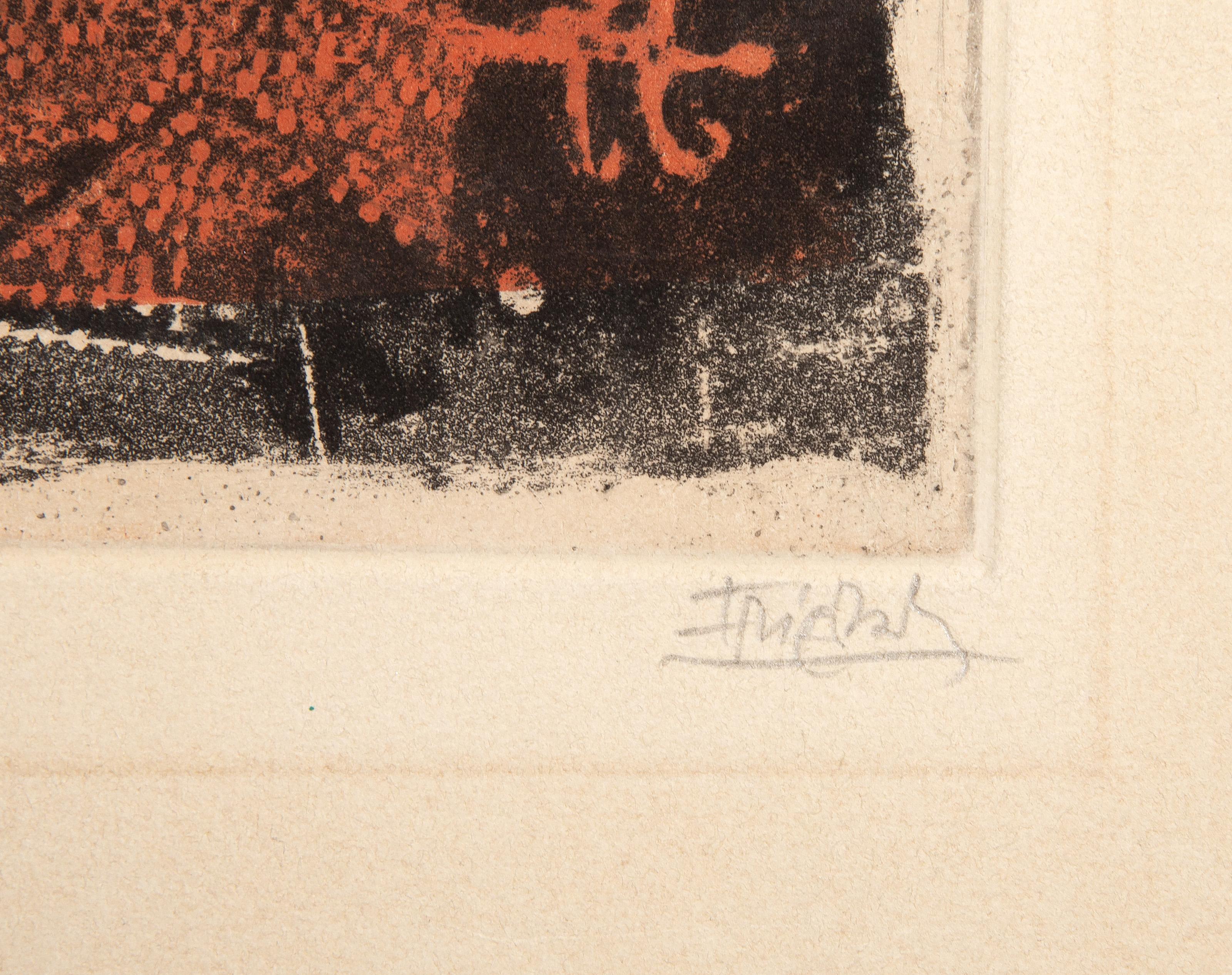 Sujets divers, gravure abstraite de Johnny Friedlaender en vente 1