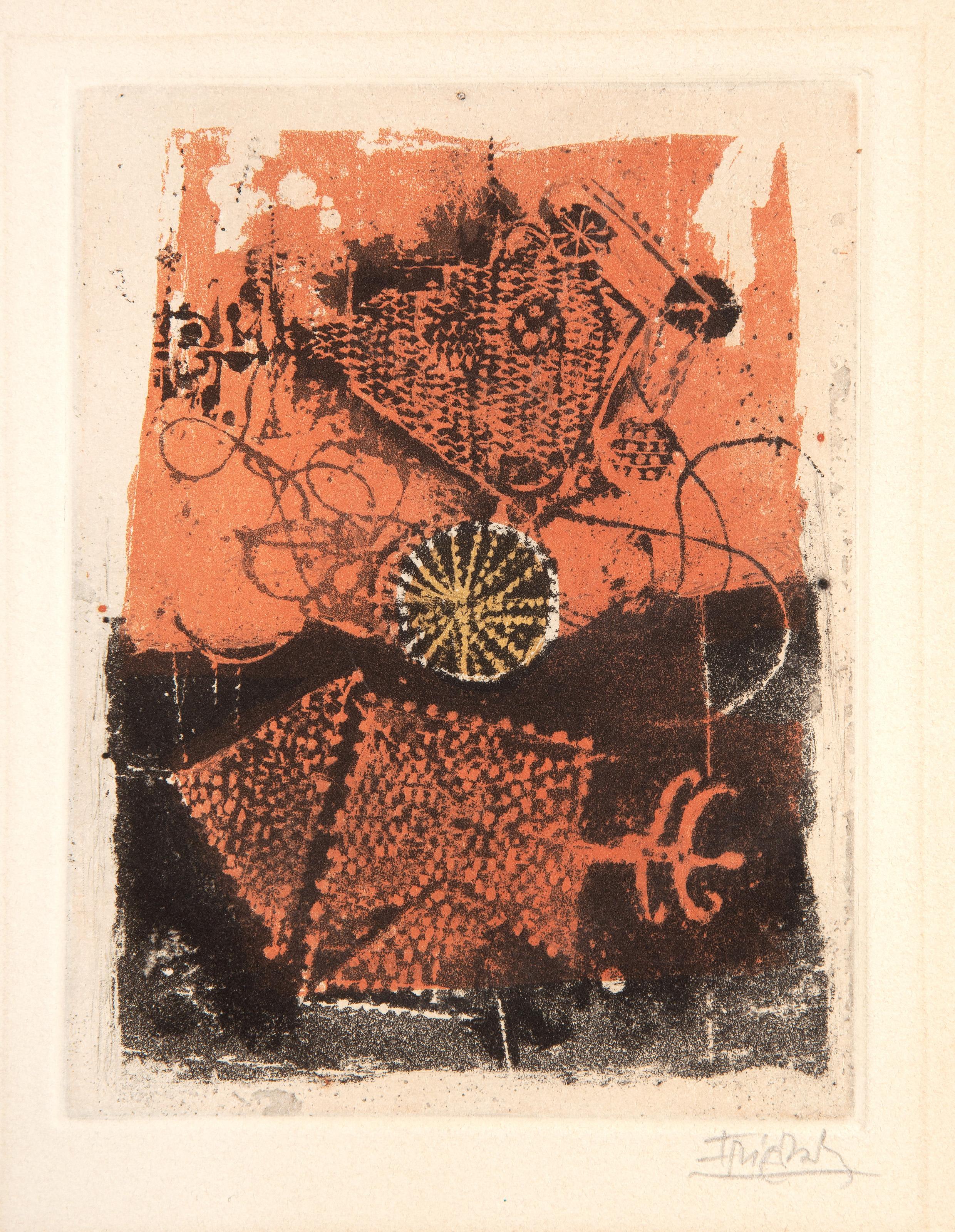 Sujets divers, gravure abstraite de Johnny Friedlaender