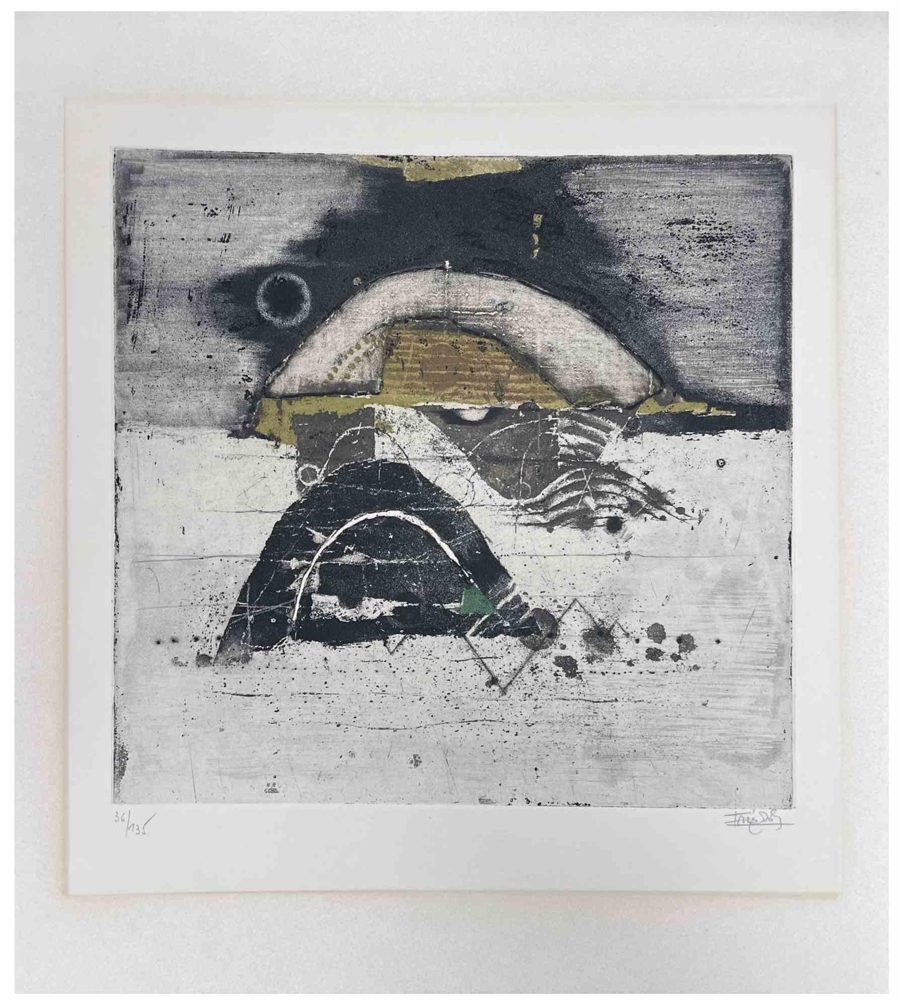 Untitled is an artwork realized by Johnny Friedlaender, 1970s. 

Etching on wove paper.

Signed and numbered. 

Edition of 135 copies. 

Good conditions!