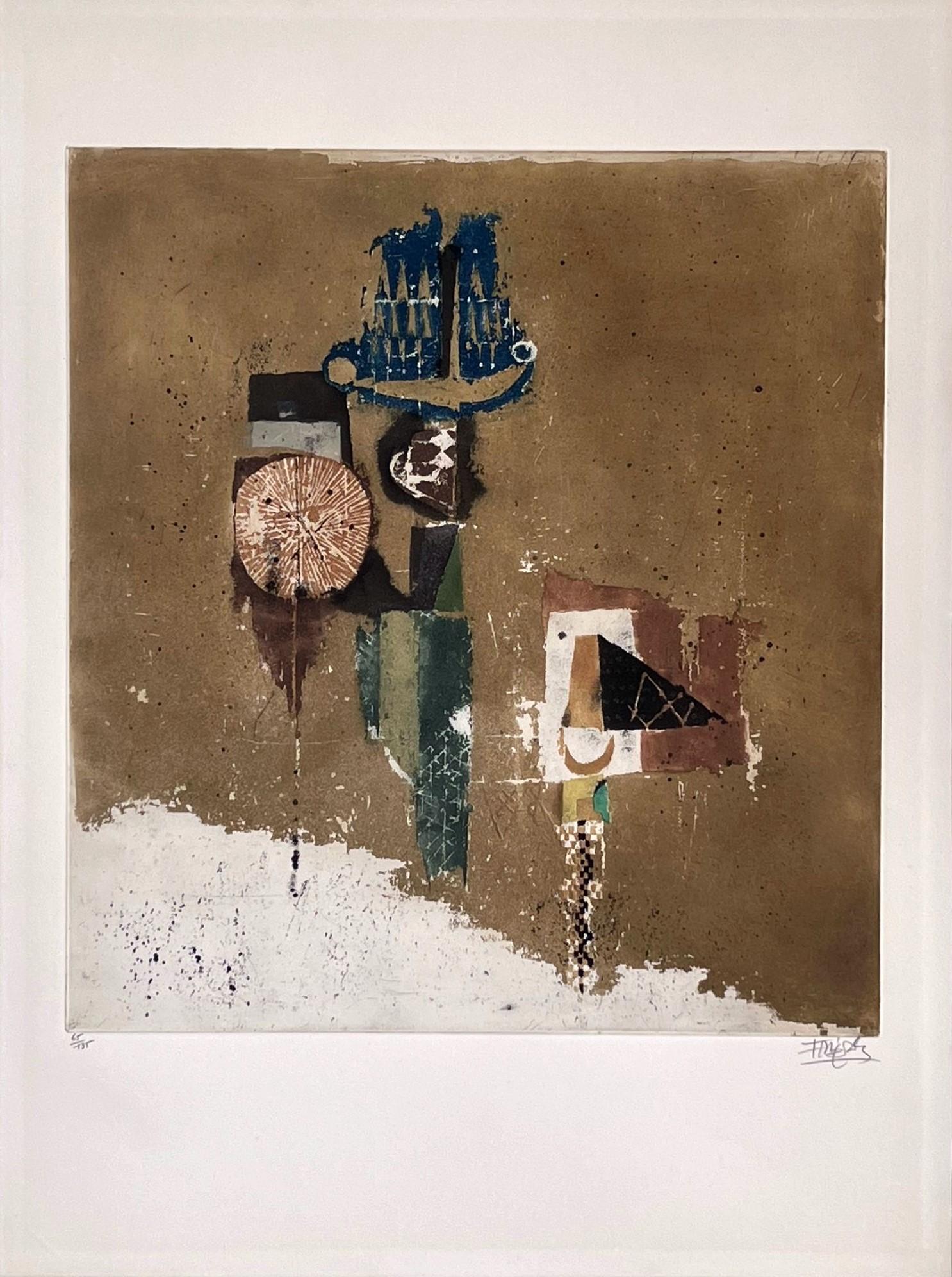 Johnny Friedlaender Abstract Print - Untitled