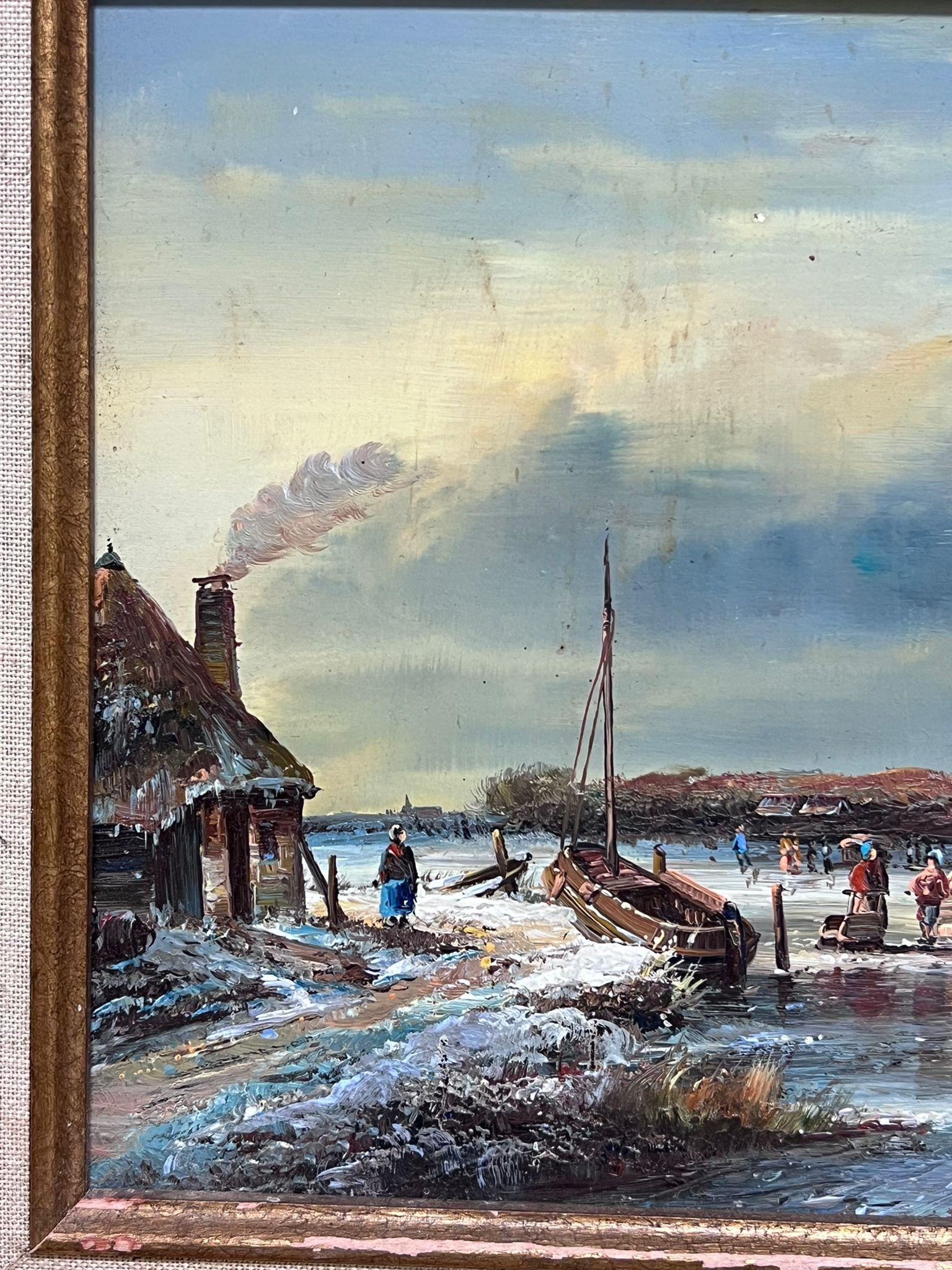 Paisaje de invierno
de Johnny Gaston (británico, nacido en 1955)
óleo sobre tabla firmado, enmarcado
enmarcado: 16,75 x 17,5 pulgadas
tablero: 10 x 12 pulgadas
procedencia: colección privada, Reino Unido
estado: muy bueno y en buen estado 