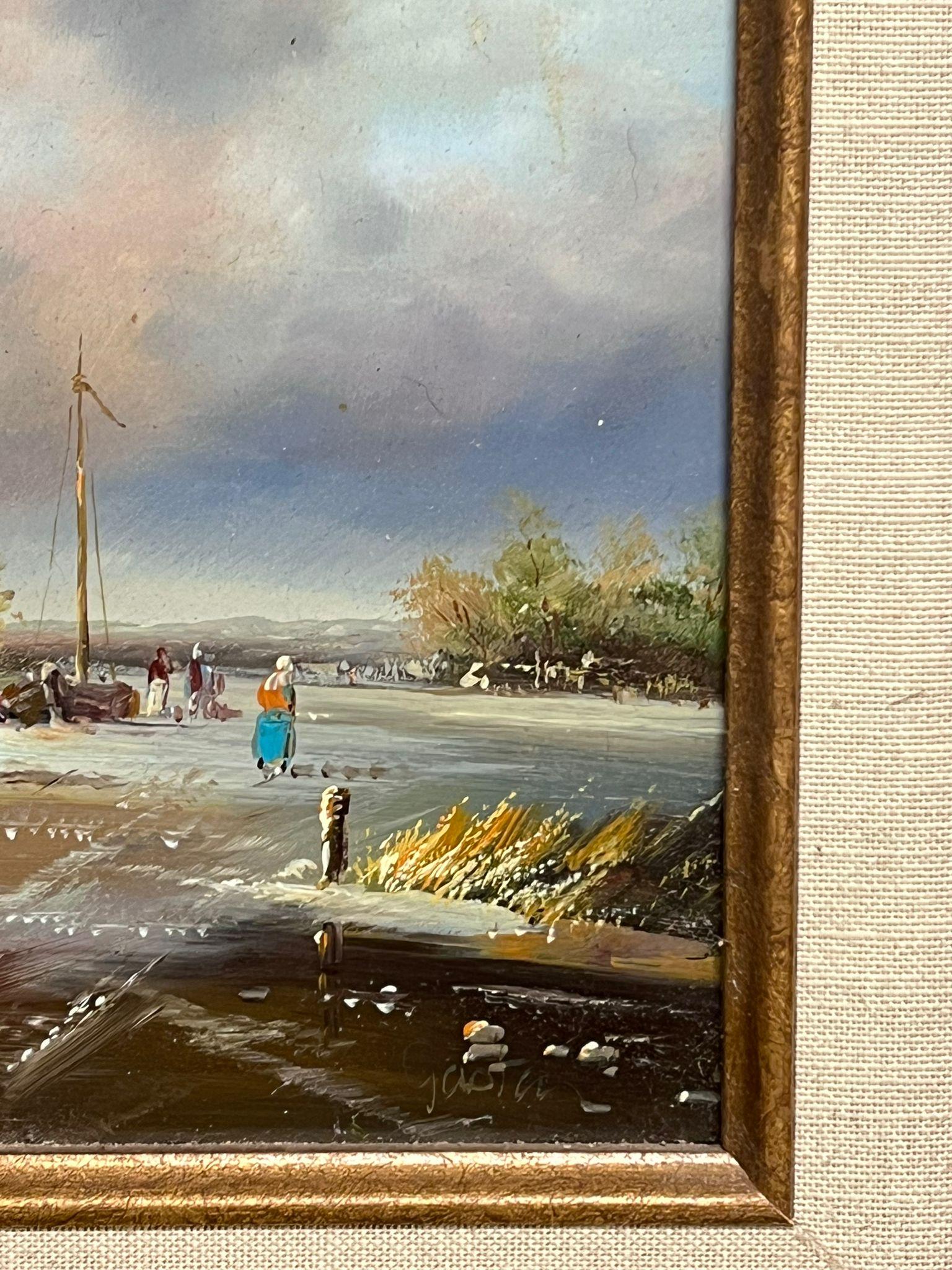 Paisaje de invierno
de Johnny Gaston (británico, nacido en 1955)
óleo sobre tabla firmado, enmarcado
enmarcado: 15,75 x 18 pulgadas
tablero: 10 x 12 pulgadas
procedencia: colección privada, Reino Unido
estado: muy bueno y en buen estado 