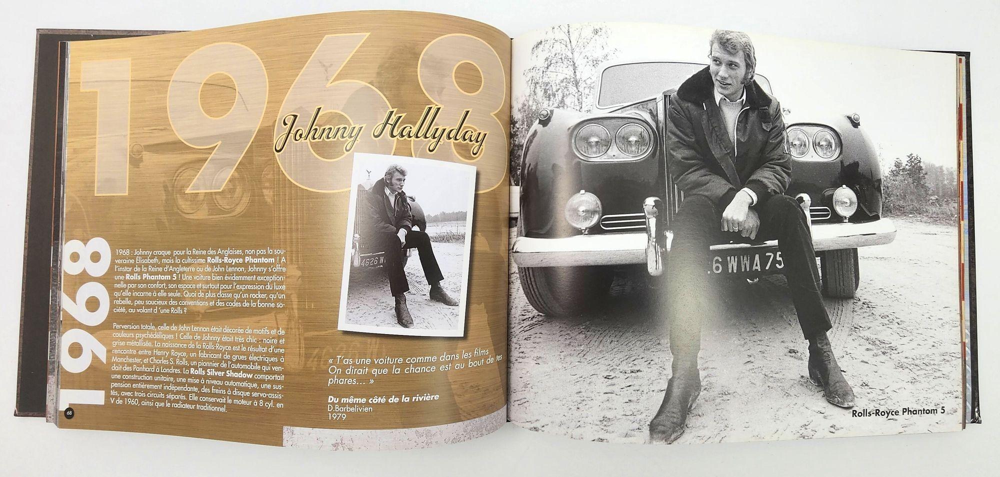 Contemporary Johnny Halliday Rock'n'Roule Motos de Légendes Voitures de Rêves Collector Ed. For Sale
