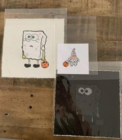 Johnny in Paris Freunde mit Ghost Print Set Sponge Bob 