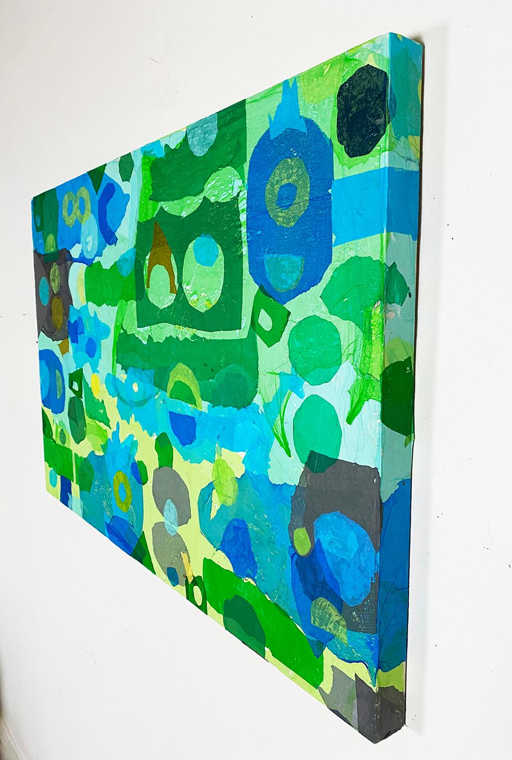 Si yo gobernara el mundo, pintura abstracta - Mixed Media Art Abstracto de Johnny Karwan