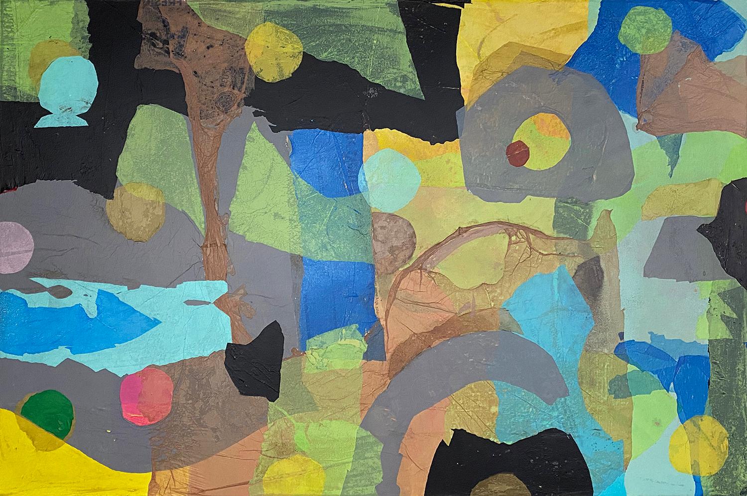 Parco giochi, Pittura astratta - Mixed Media Art di Johnny Karwan