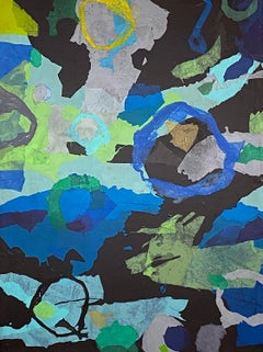 Twice in a Blue Moon, Abstract Painting