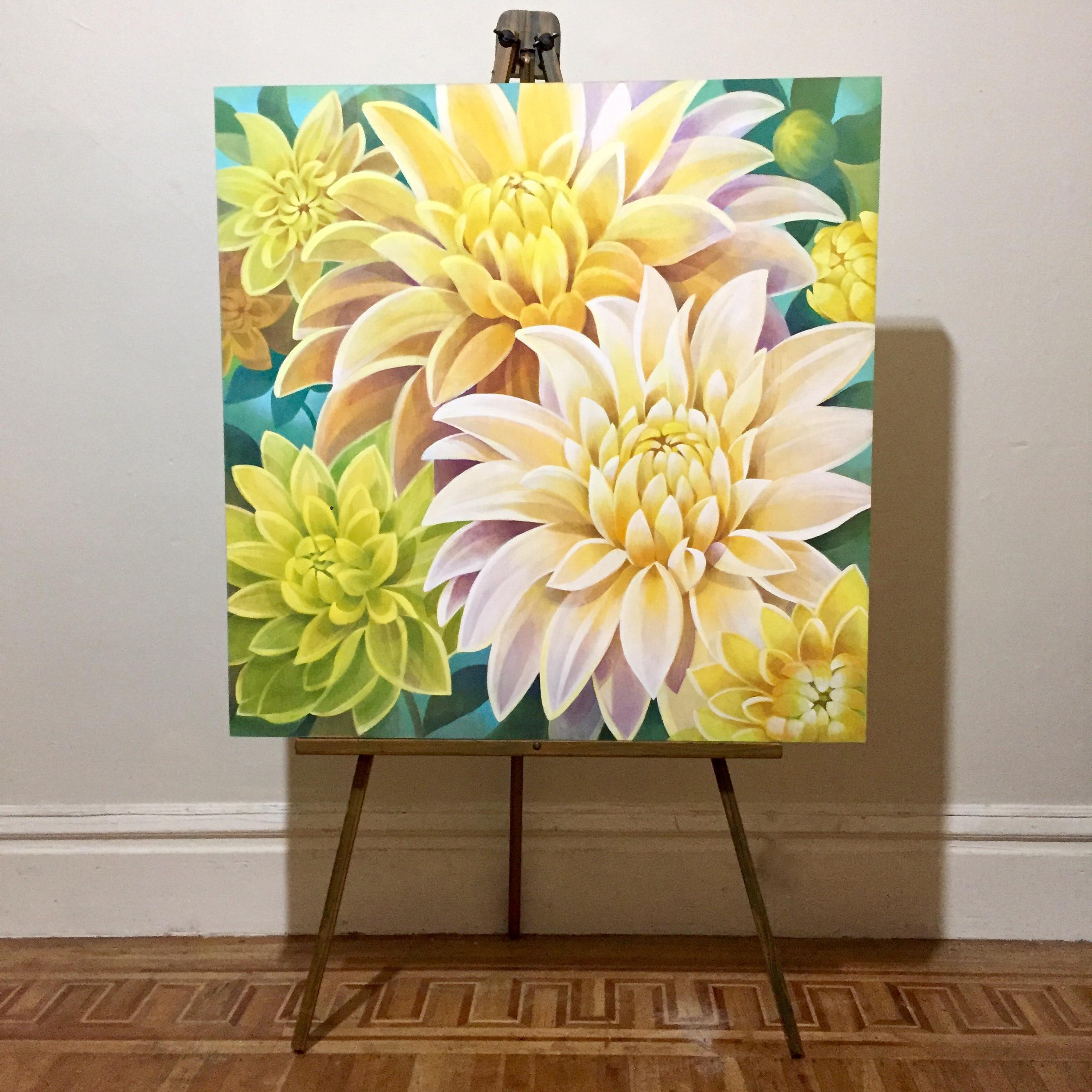 Sunshine Bouquet - Contemporary Painting by Johnny Karwan