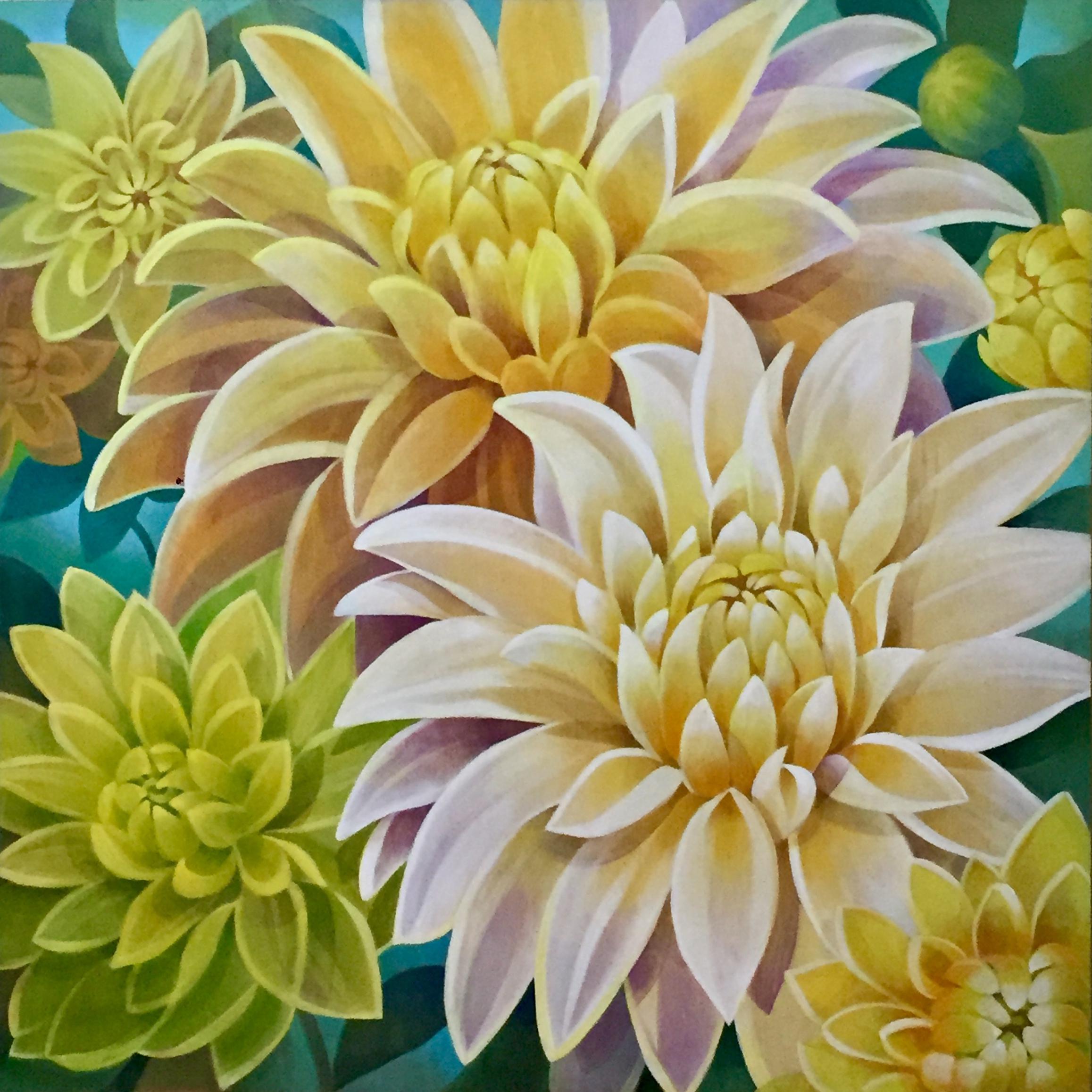 Johnny Karwan Still-Life Painting - Sunshine Bouquet