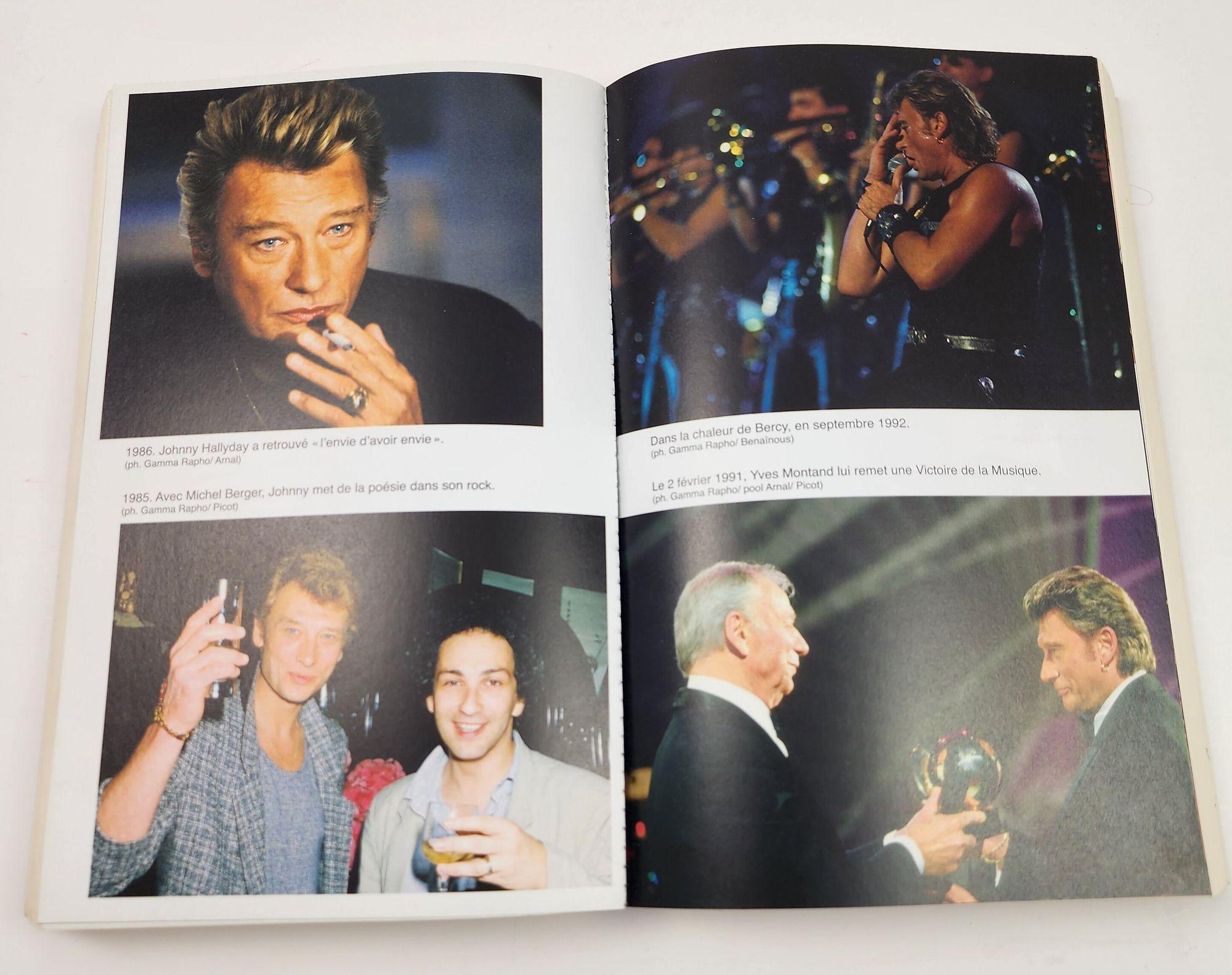 Johnny La Vie en Rock French Edition Paper Back Johnny Hallyday French Rock Star en vente 1