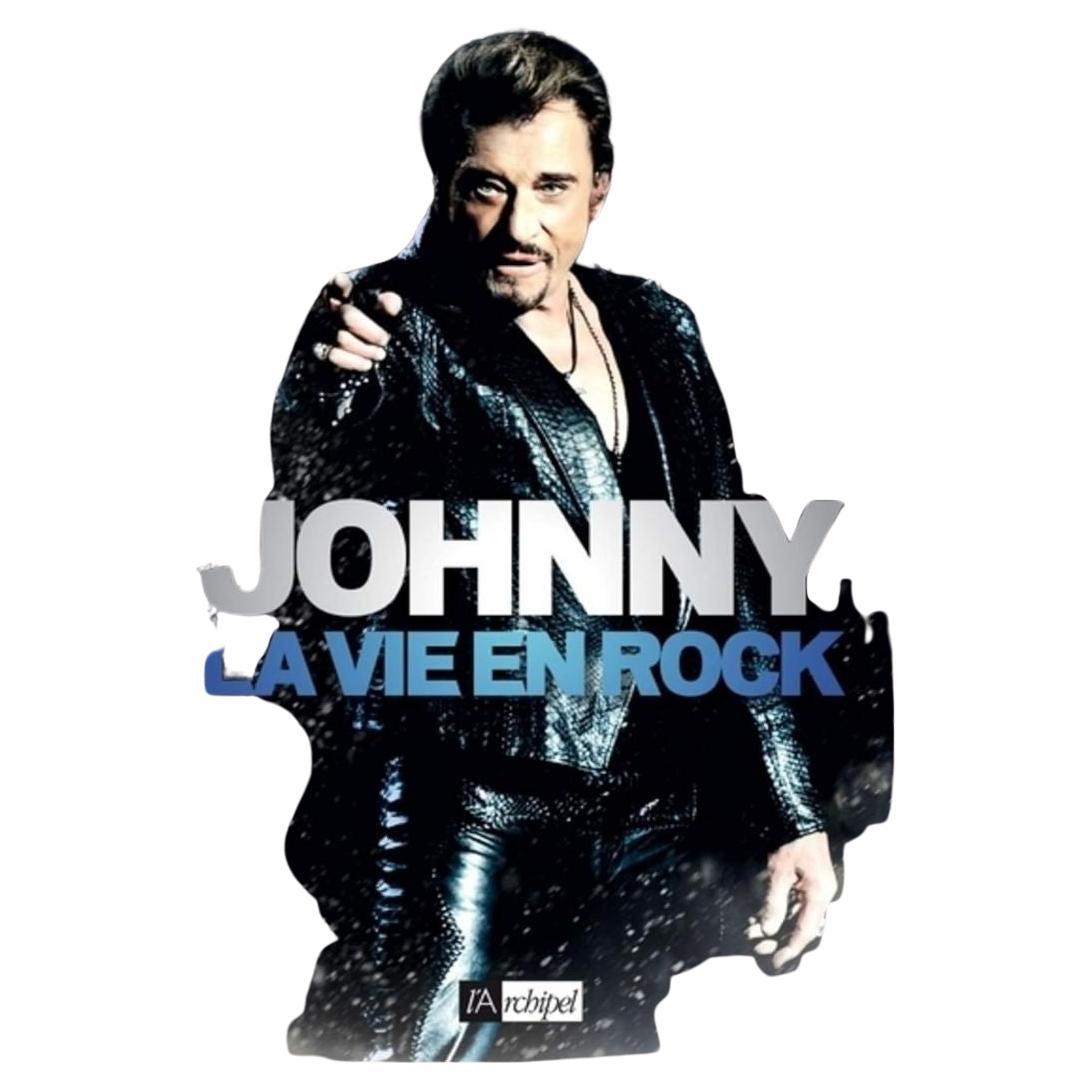 Johnny La Vie en Rock French Edition Paper Back Johnny Hallyday French Rock Star For Sale