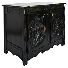 Johnny Ludécher brutalist dancers cabinet, 1950s