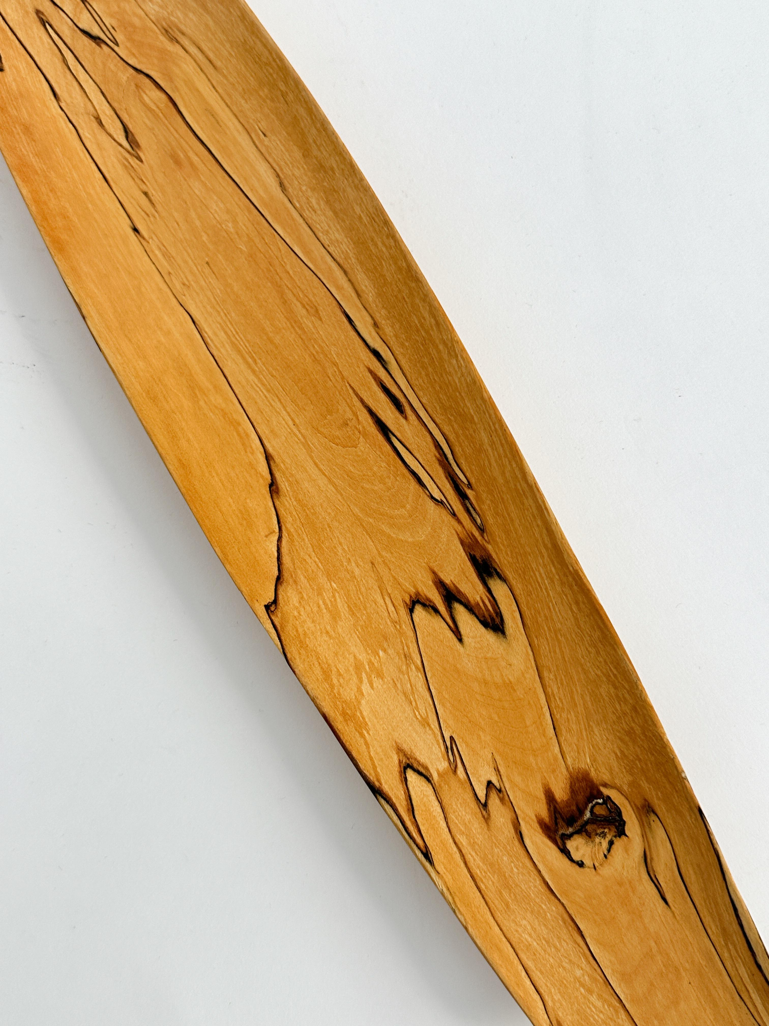 Johnny Mattsson Bowl Boat Shaped Wooden Spalted 1950s Hand Carved For Sale 2