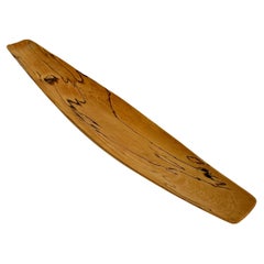 Johnny Mattsson Bowl Boat Shaped Wooden Spalted 1950s Hand Carved