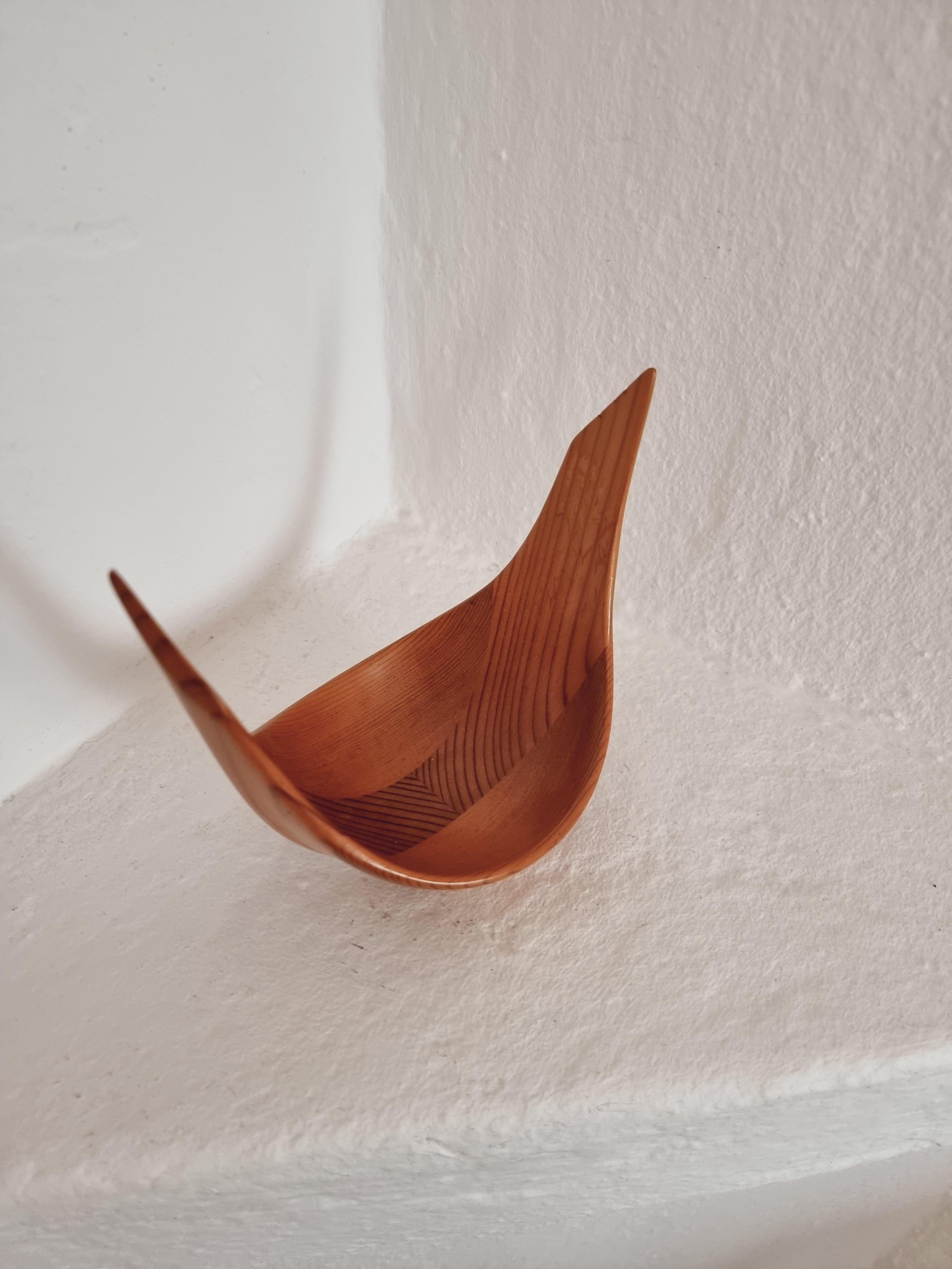 Johnny Mattsson, Wooden Sculpture / Bowl, Scandinavian Modern 11