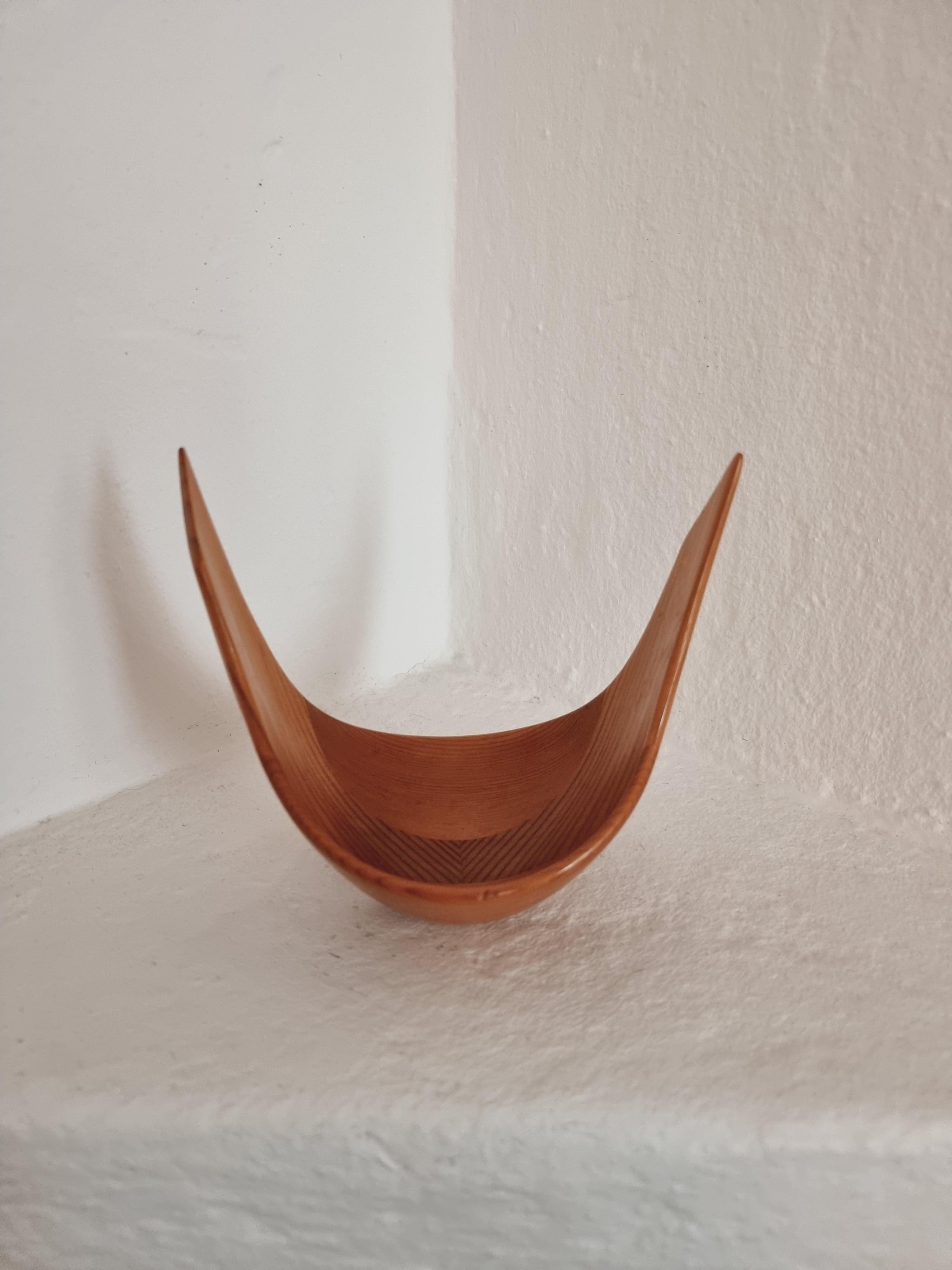 Swedish Johnny Mattsson, Wooden Sculpture / Bowl, Scandinavian Modern