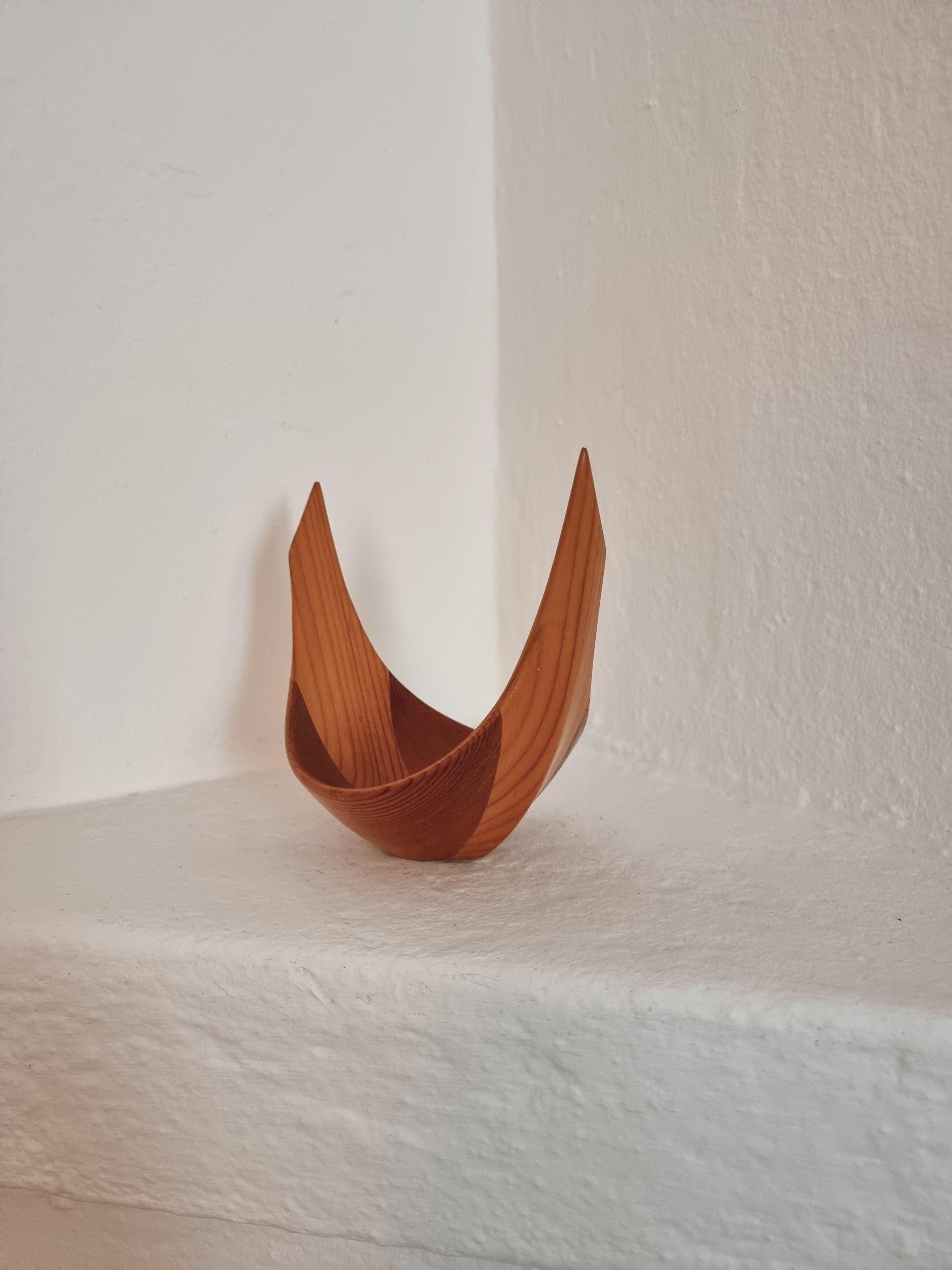 Johnny Mattsson, Wooden Sculpture / Bowl, Scandinavian Modern 1
