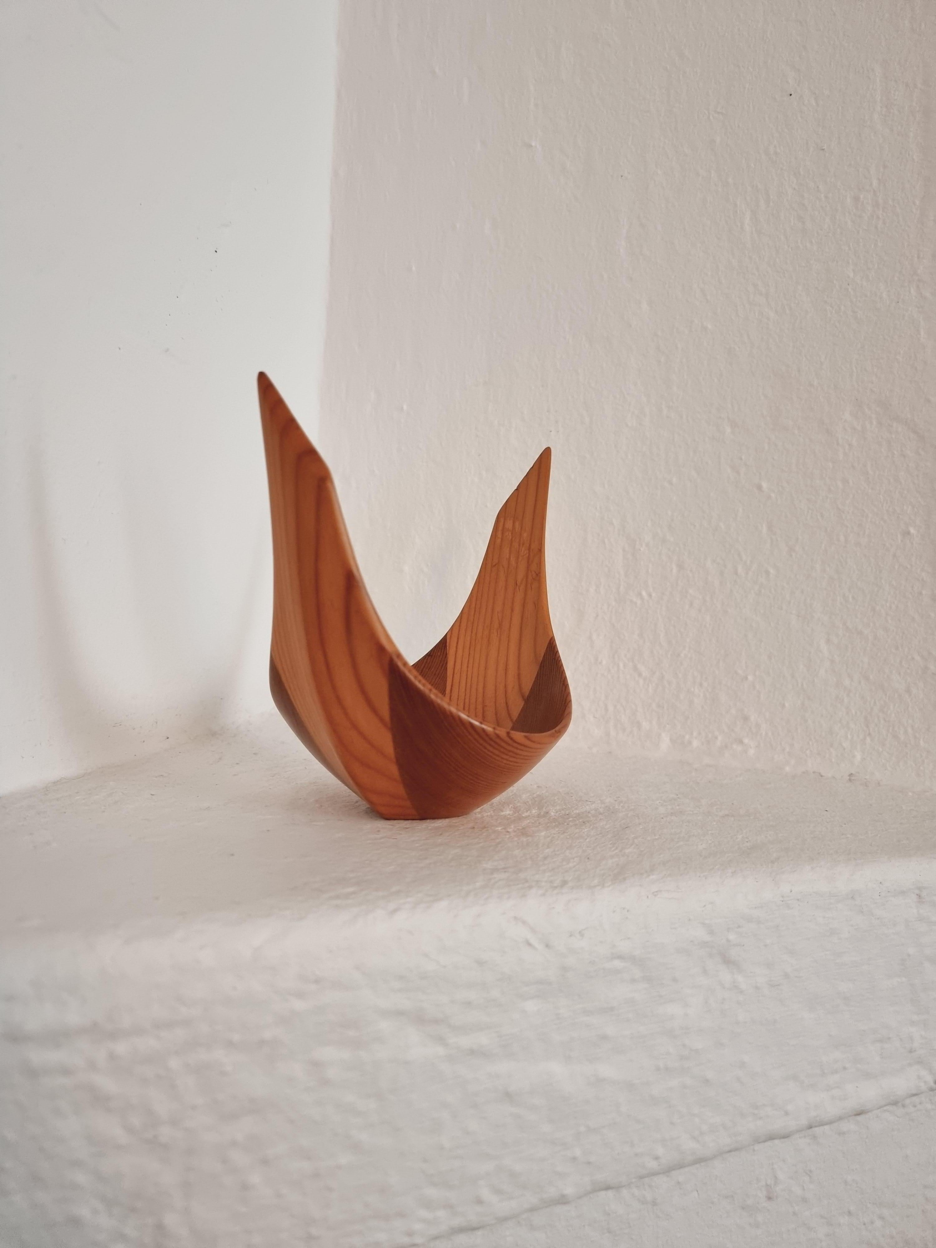 Johnny Mattsson, Wooden Sculpture / Bowl, Scandinavian Modern 3