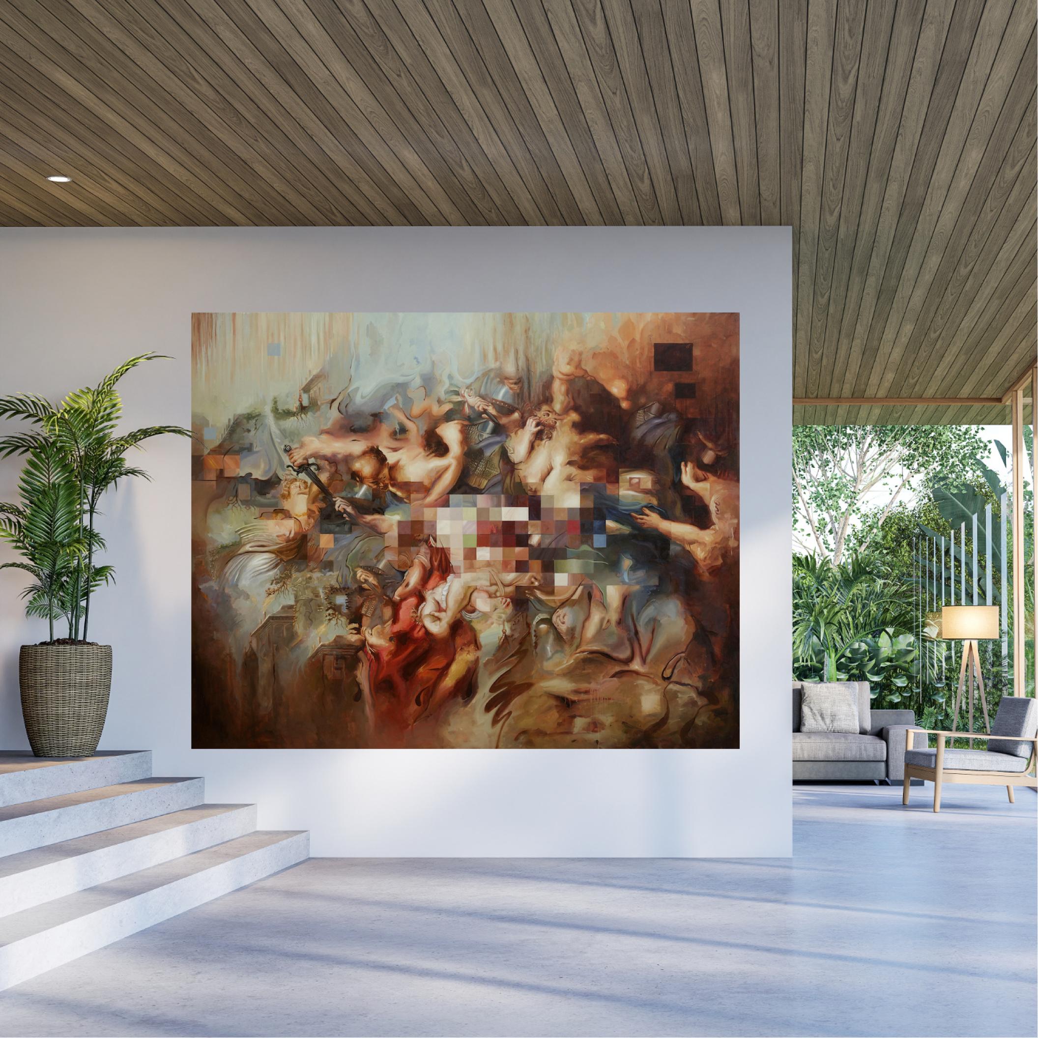 Massacre of the Innocents - Painting by Johnny Morant