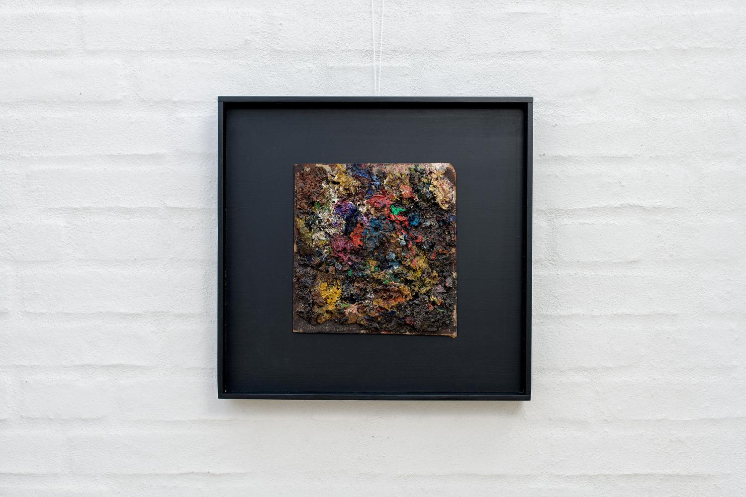 Pintura colorista abstracta expresionista estilo impasto de Johnny Oppenheimer 2