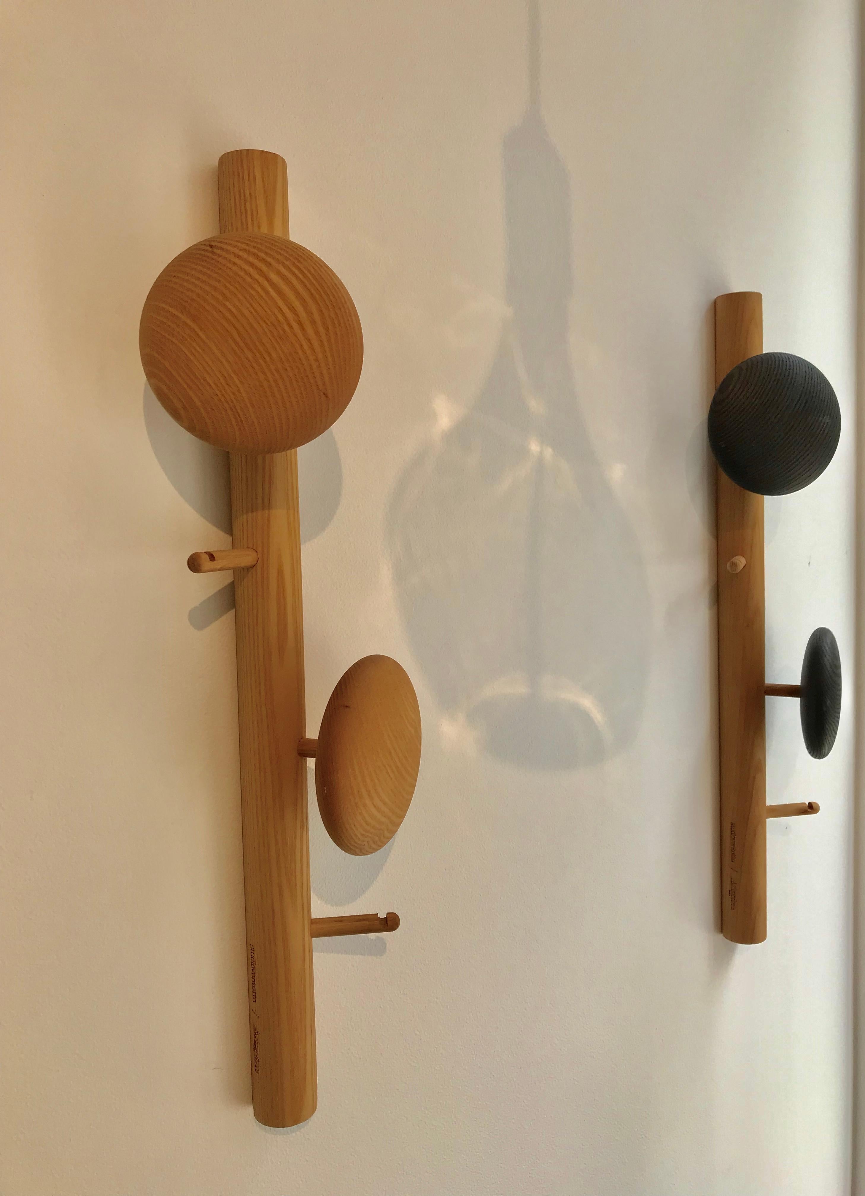 French Johnny Stecchino Jr Design Coat rack Ash wood Design Studio Ventotto For Sale
