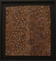 Emu Dreaming 52x57 cm 1980 Aboriginal