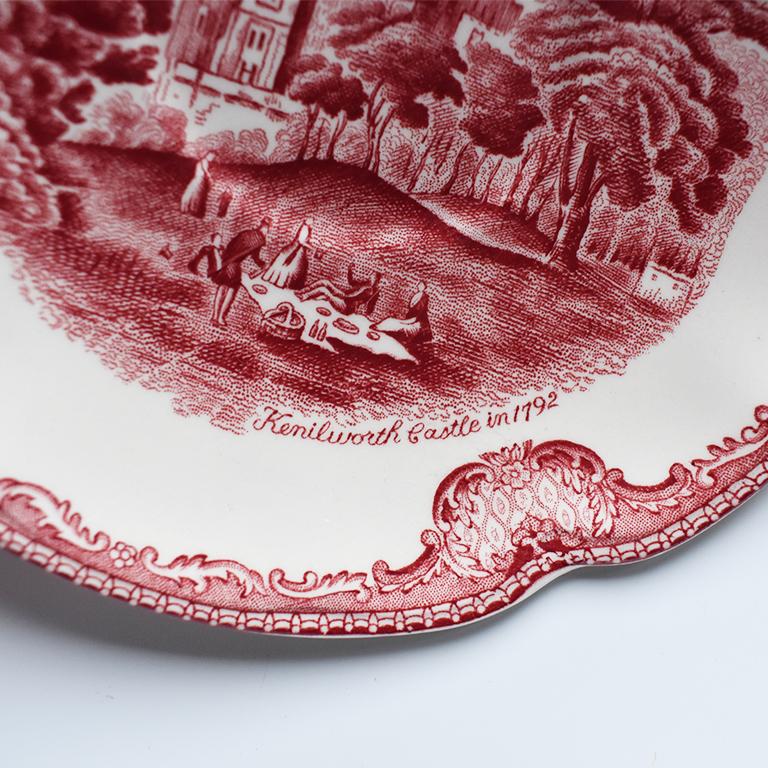 johnson brothers red and white china