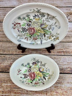 Johnson Bros "Garden Bouquet" 2pc Serving Set