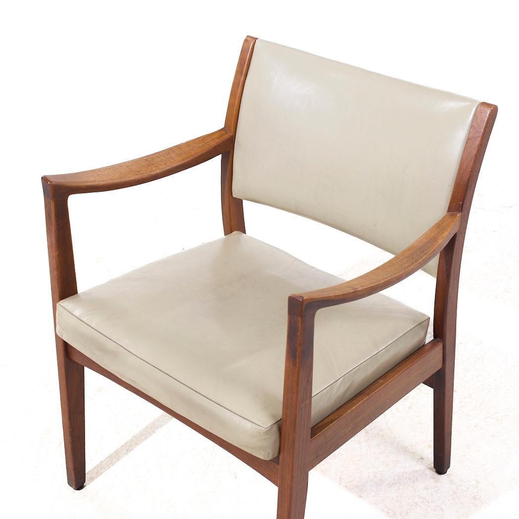 Johnson Chair Co Mid Century Walnut Arm Chair For Sale 2