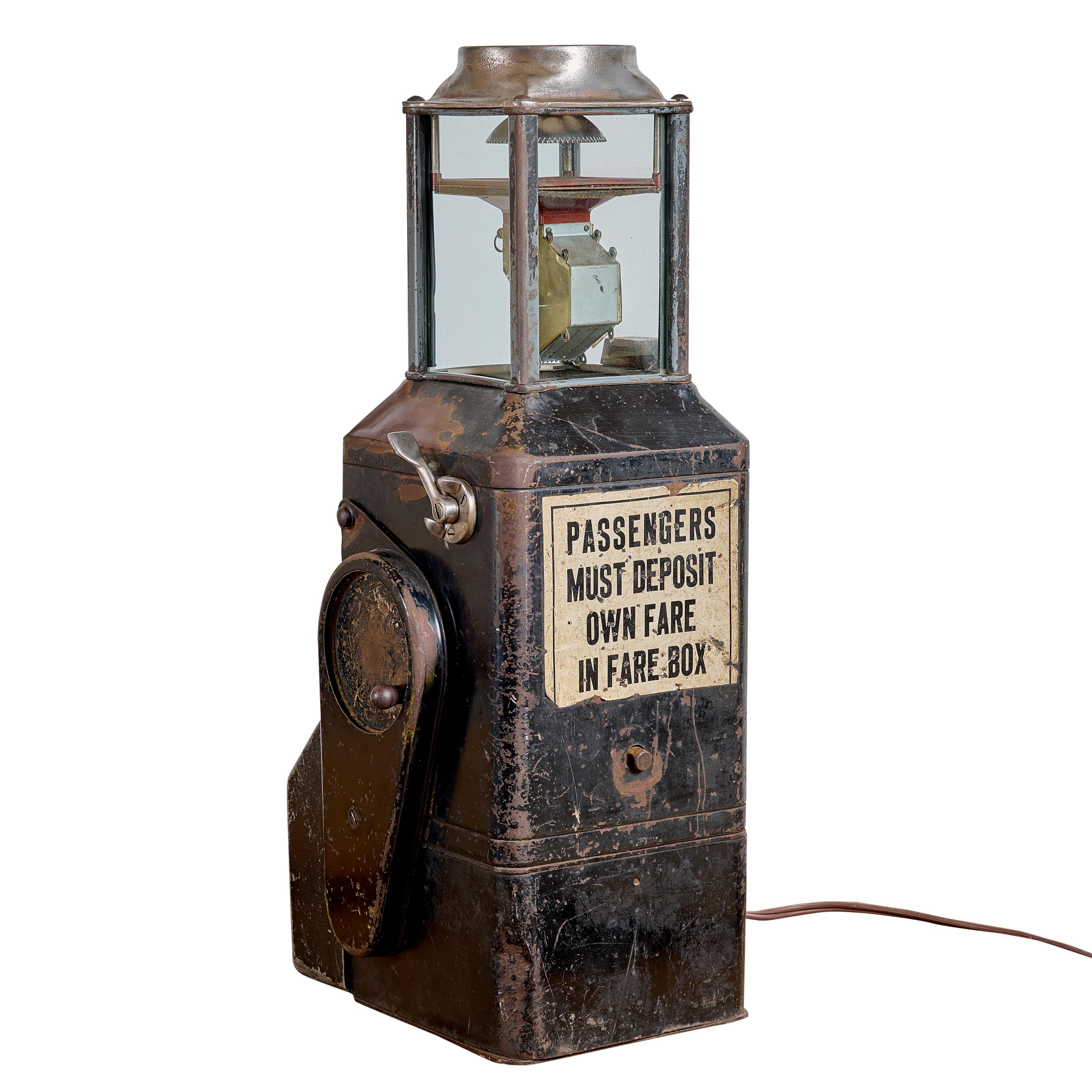 Early 20th Century Johnson Fare Box from Chicago Transit Authority, CTA For Sale
