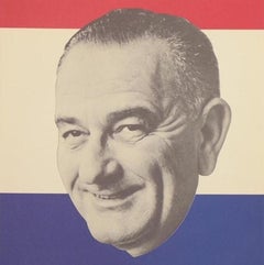 "Johnson for Vice President. Leadership for the 60's" Vintage Campaign Poster