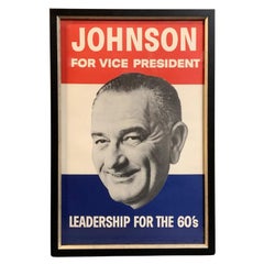 "Johnson per la vicepresidenza. Poster della Campaigner "Leadership for the 60's" (Leadership per gli anni '60)