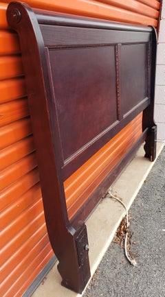 Johnson Furniture Full or Queen Size Sleigh Headboard, circa 1970s