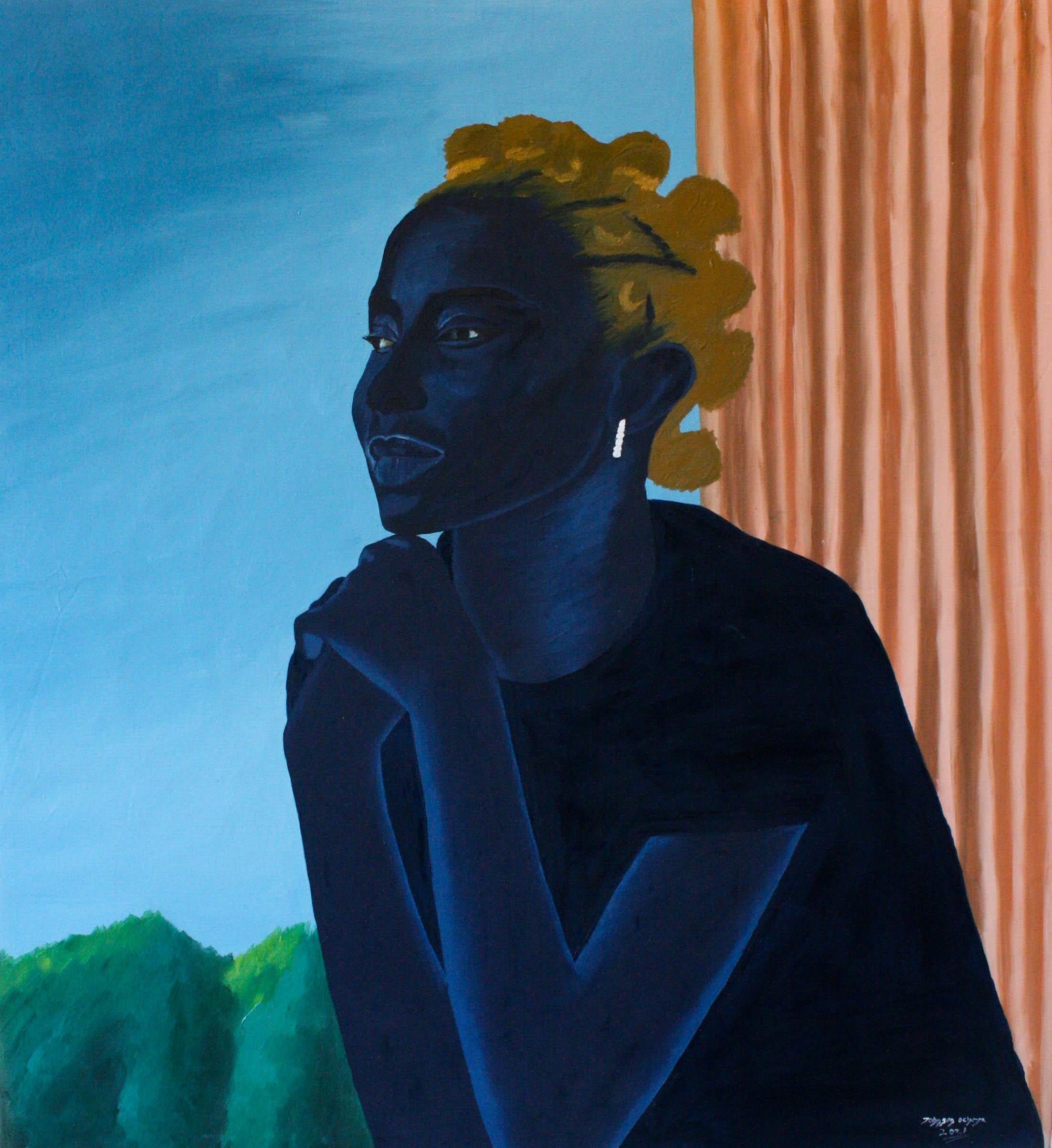 Johnson Ocheja Portrait Painting - The Bright Side
