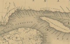 Johnson’s New Brunswick Nova Scotia Newfoundland Map, USA c.1864