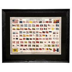 "Johnson's New Chart of National Emblems" Engraving by A. J. Johnson, 1870
