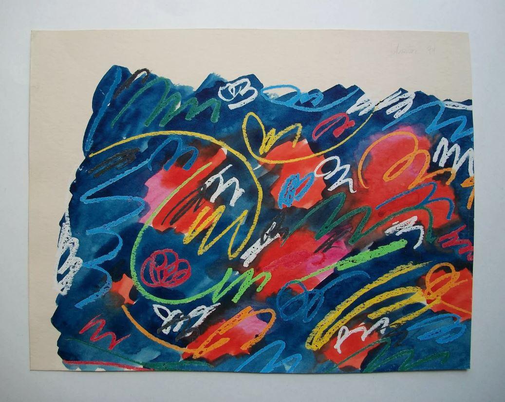 JOHNSTON – Druck aus der Mitte des Jahrhunderts – signiert und datiert – ungerahmt – Kanada – um 1974 (Moderne der Mitte des Jahrhunderts) im Angebot