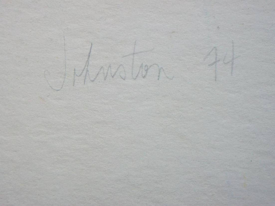 JOHNSTON – Druck aus der Mitte des Jahrhunderts – signiert und datiert – ungerahmt – Kanada – um 1974 (Kanadisch) im Angebot