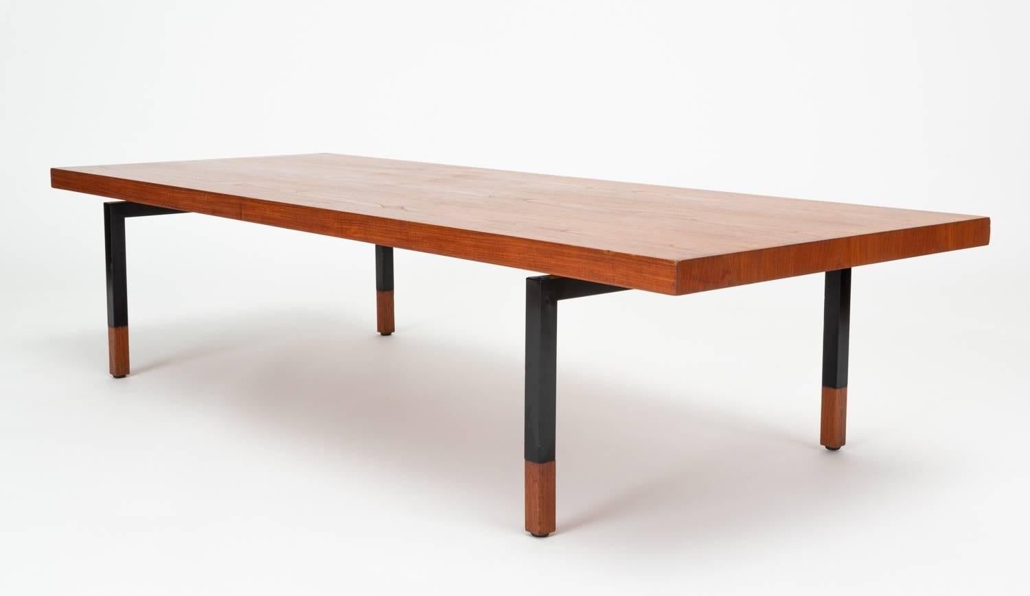 Enameled Johs Aasbjerg Model 120 Teak Coffee Table or Bench