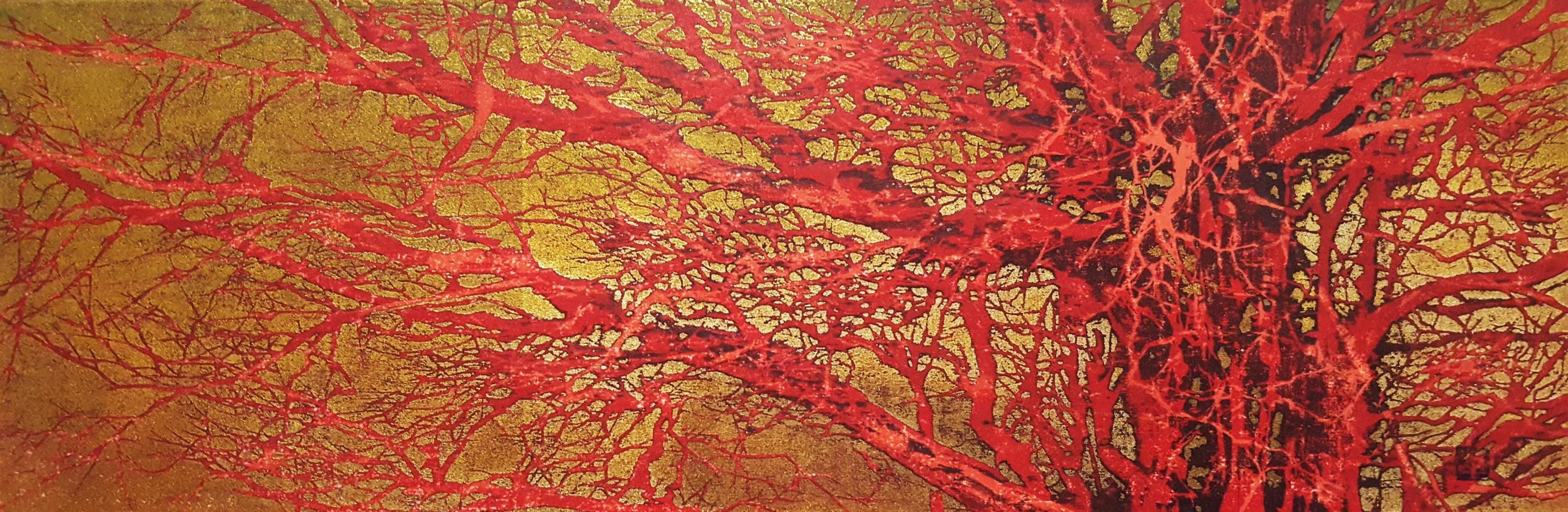 Joichi Hoshi Landscape Print - Red Branches (Akai eda)